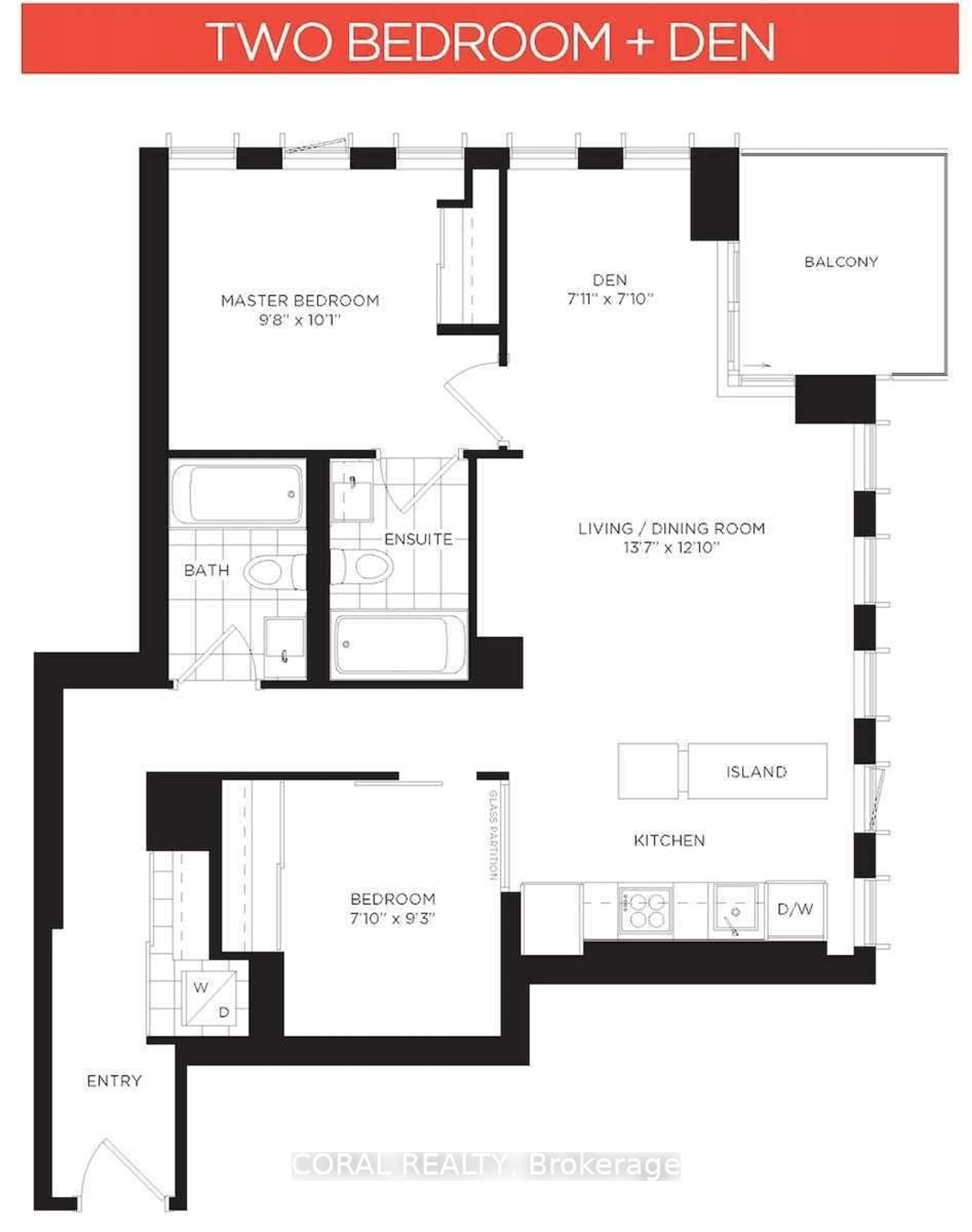 Floor plan for 170 Sumach St #2409, Toronto Ontario M5A 0C3