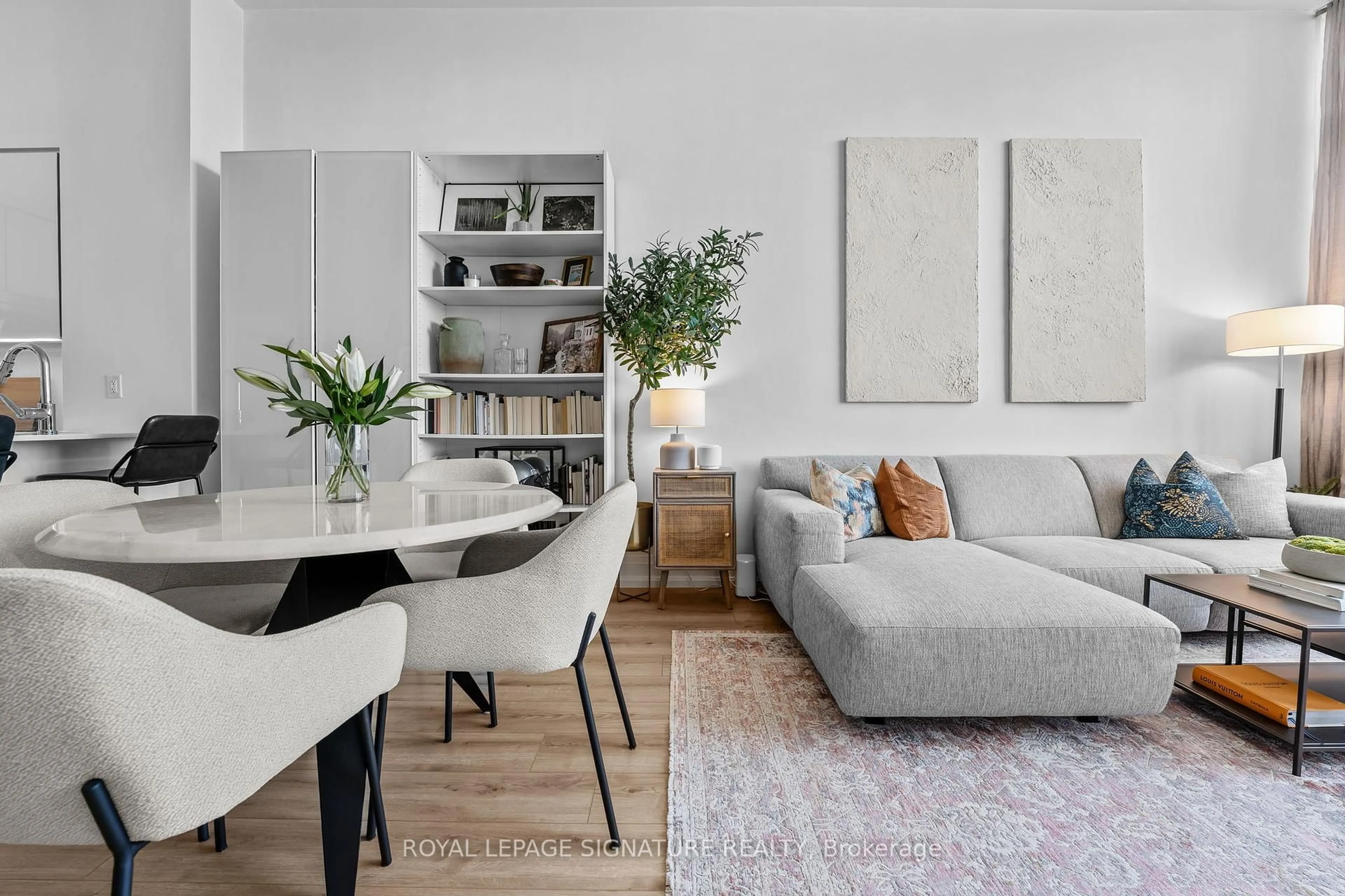 Living room with furniture, unknown for 5 Hanna Ave #PH09, Toronto Ontario M6K 0B3