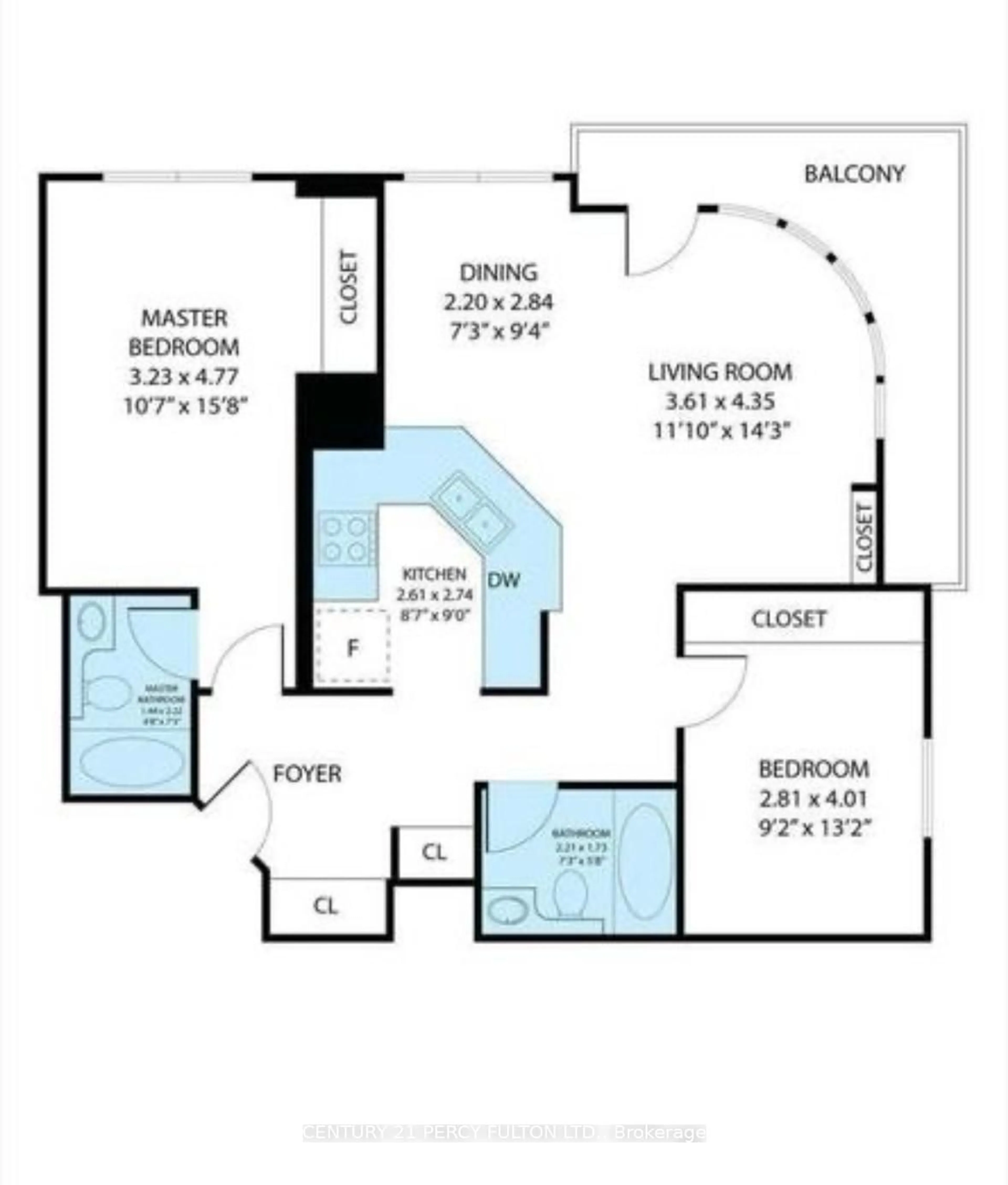 Floor plan for 1030 Sheppard Ave #212, Toronto Ontario M3H 6C1