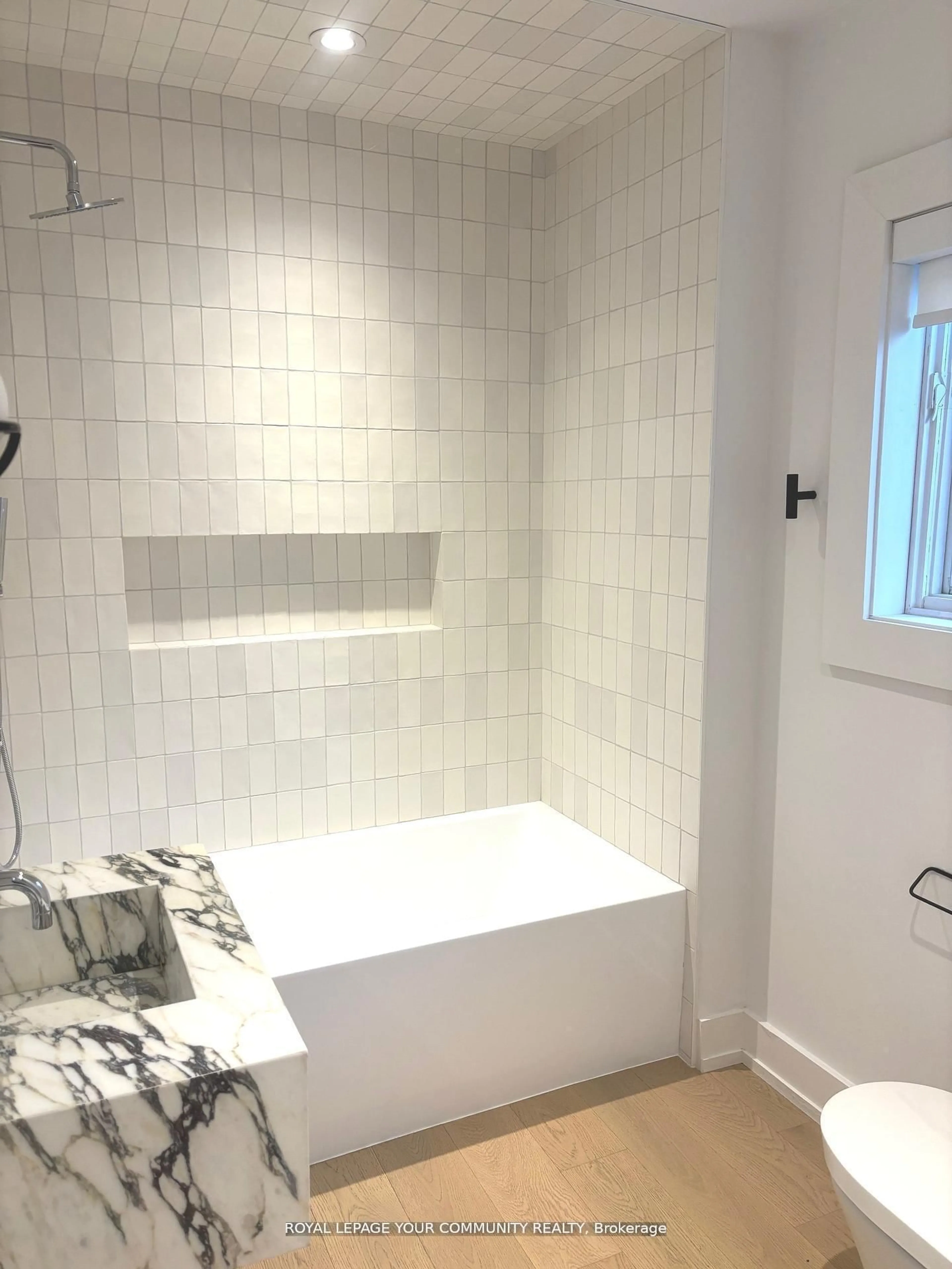 Contemporary bathroom, ceramic/tile floor for 495 St. Germain Ave, Toronto Ontario M5M 1X3