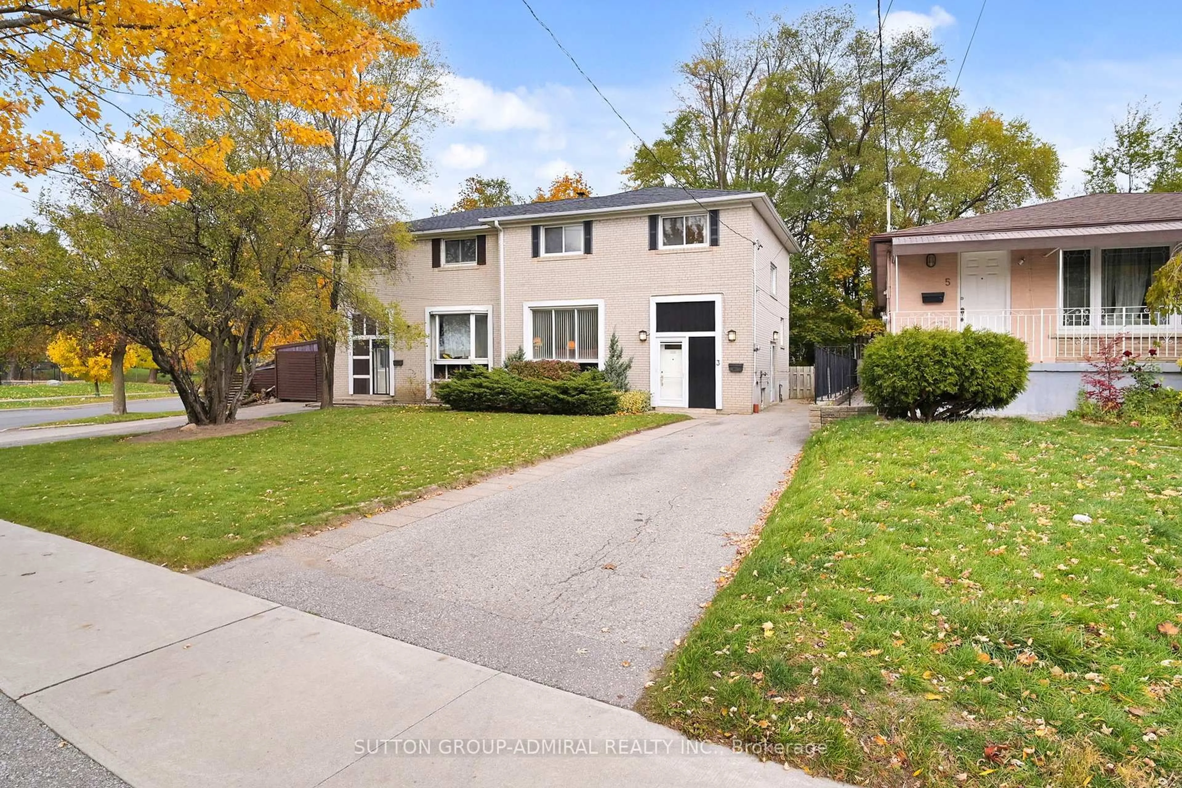 Home with brick exterior material, street for 3 Regatta Cres, Toronto Ontario M2R 2X7