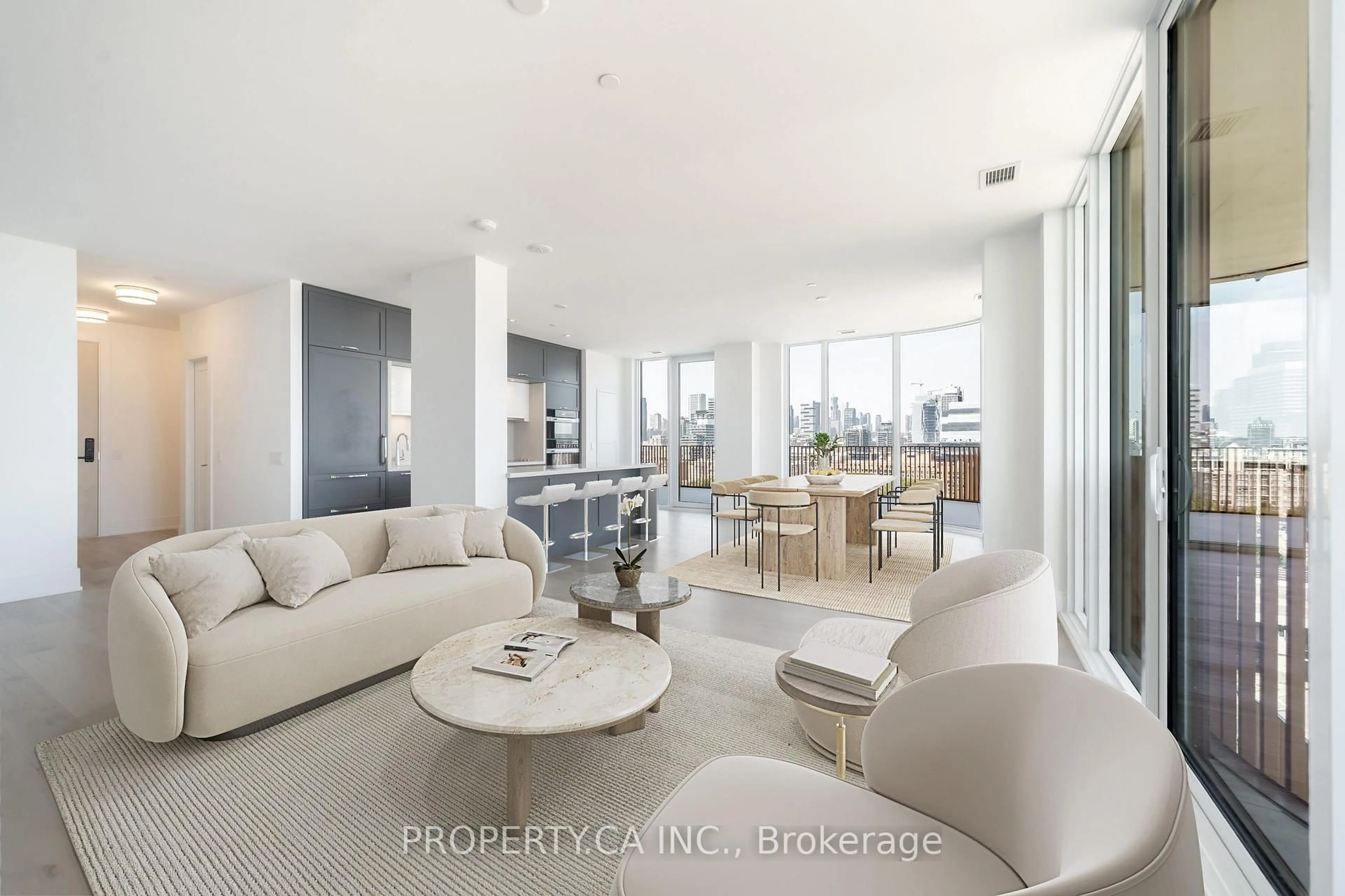 Living room with furniture, unknown for 155 Merchants Wharf #1331, Toronto Ontario M5B 1A6