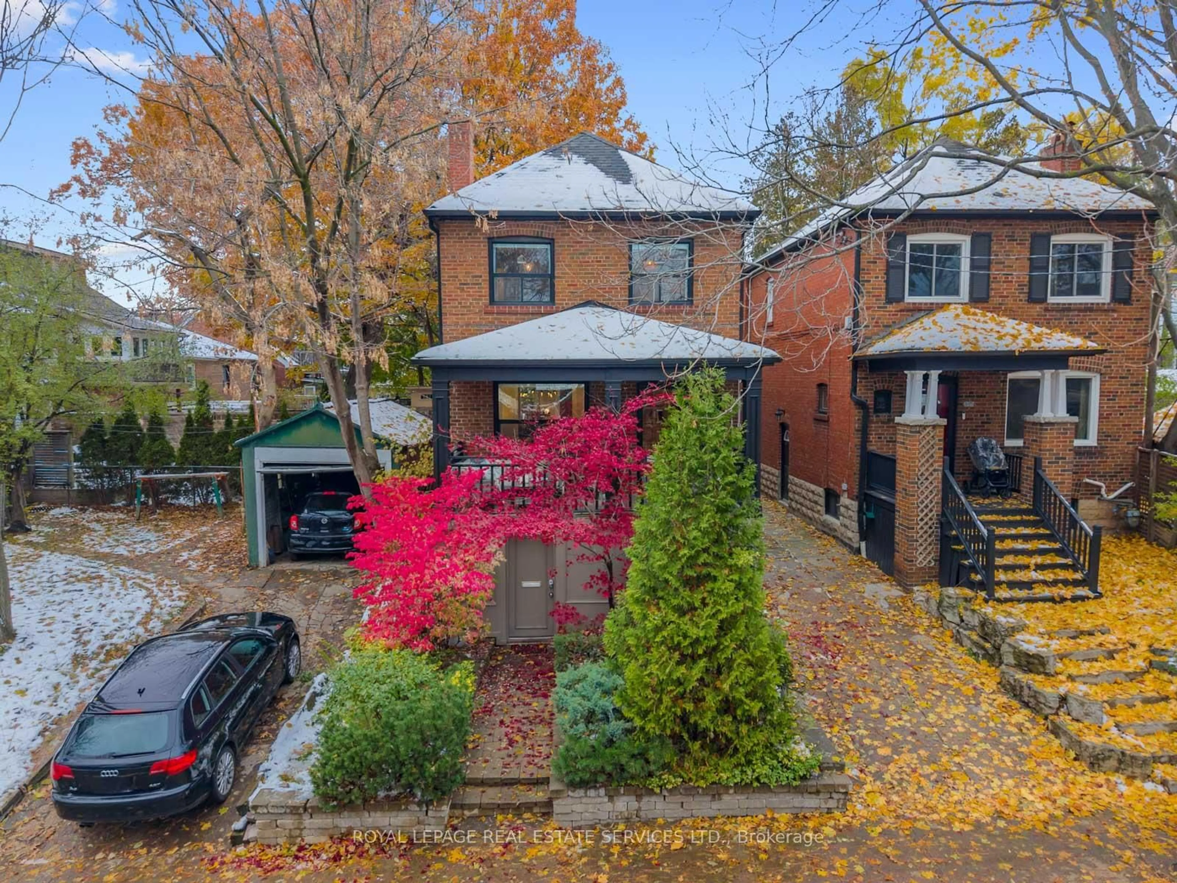 A pic from outside/outdoor area/front of a property/back of a property/a pic from drone, street for 248 Tyrrel Ave, Toronto Ontario M6G 2H1