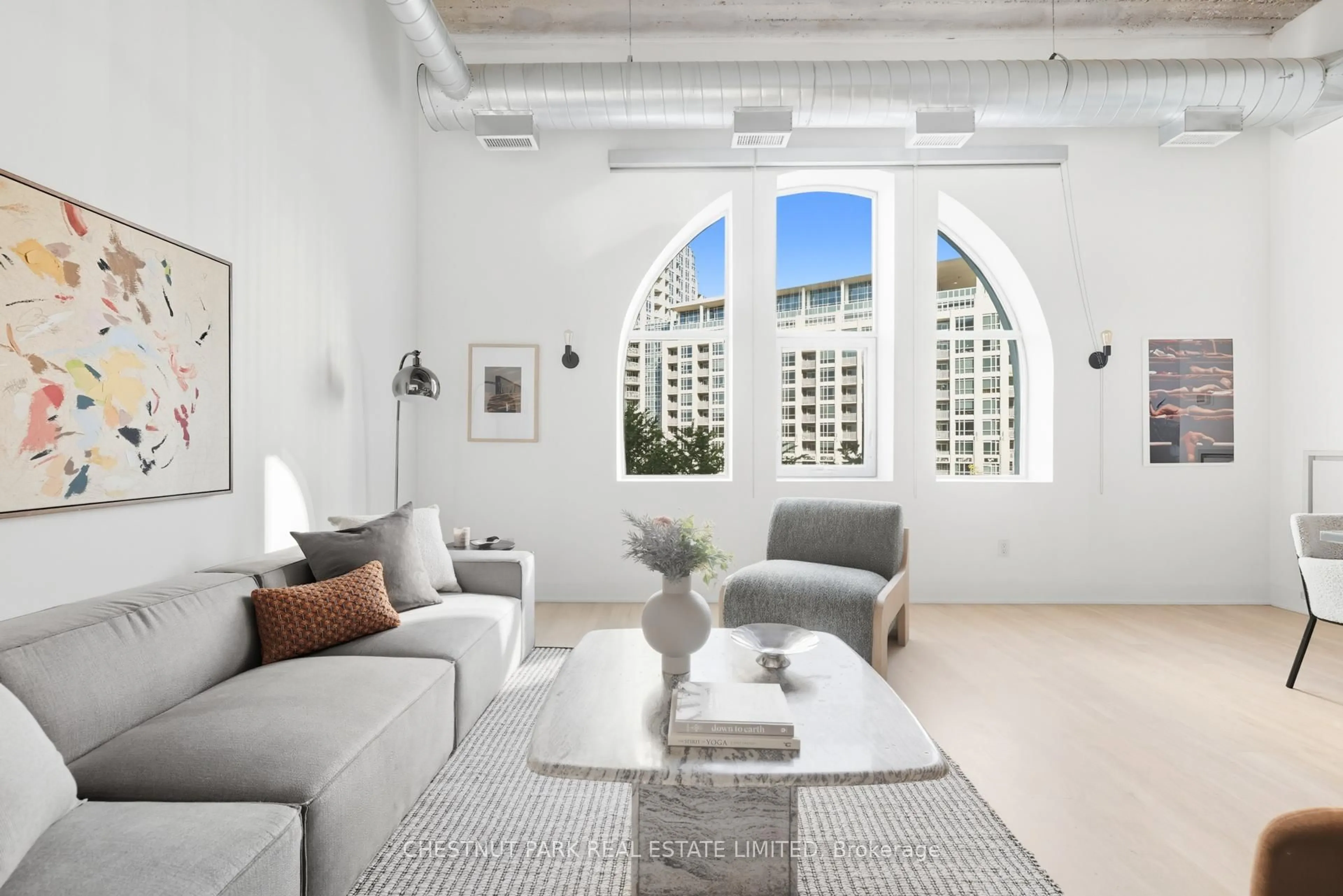 Living room with furniture, unknown for 637 Lakeshore Blvd #215, Toronto Ontario M5V 3J6