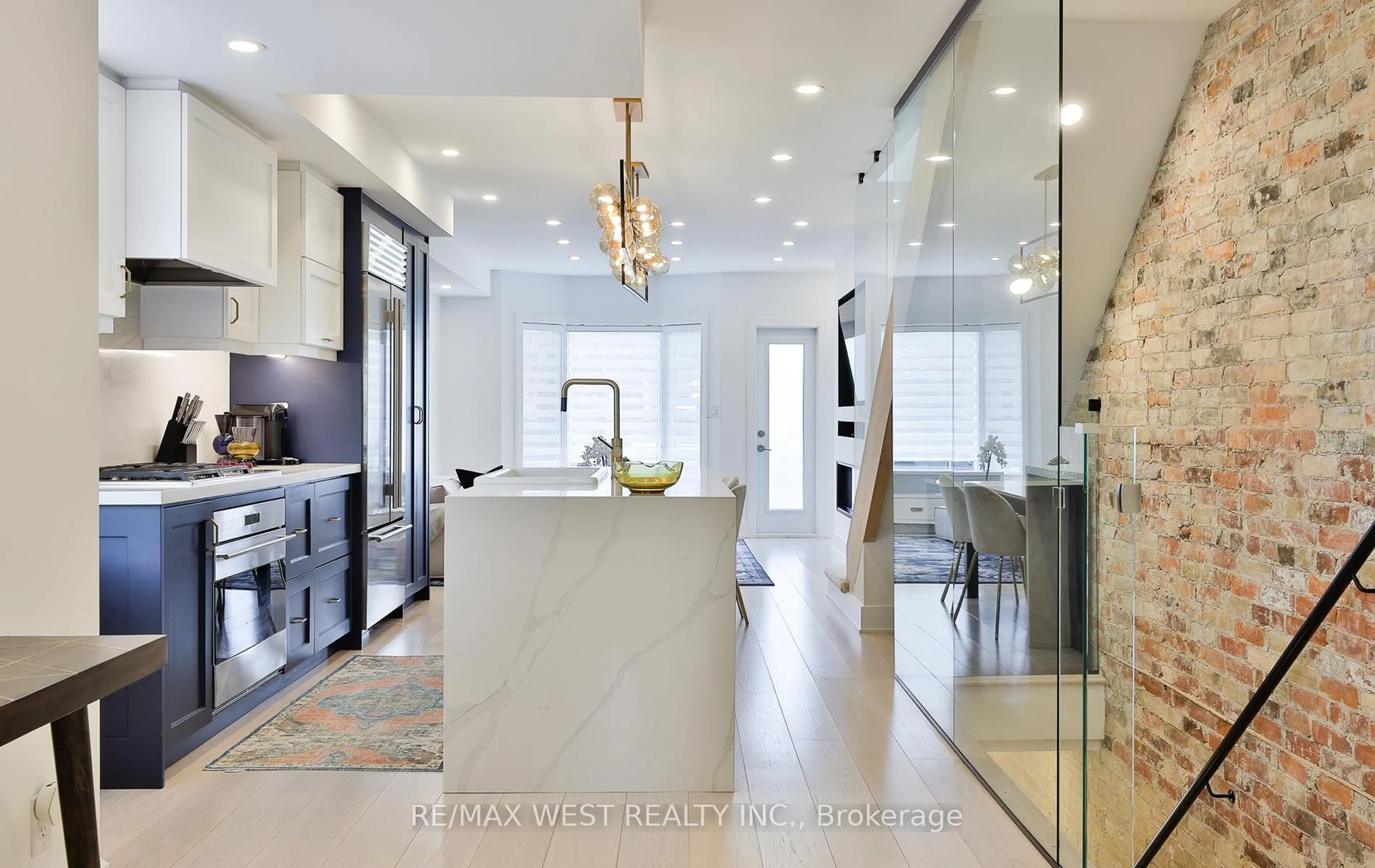 Contemporary kitchen, ceramic/tile floor for 734 Shaw St, Toronto Ontario M6G 3L7