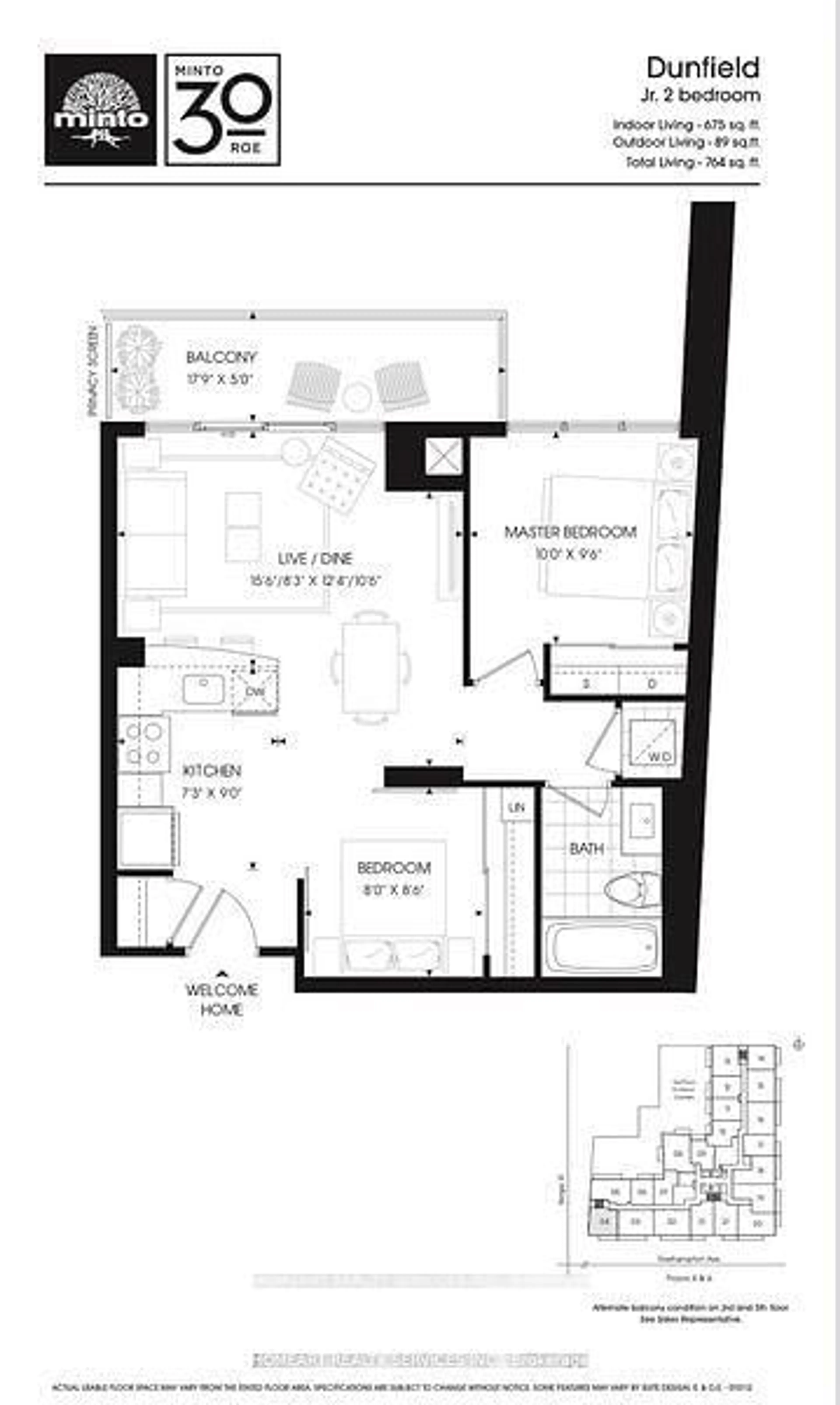 Floor plan for 30 Roehampton Ave #304, Toronto Ontario M4P 1R2