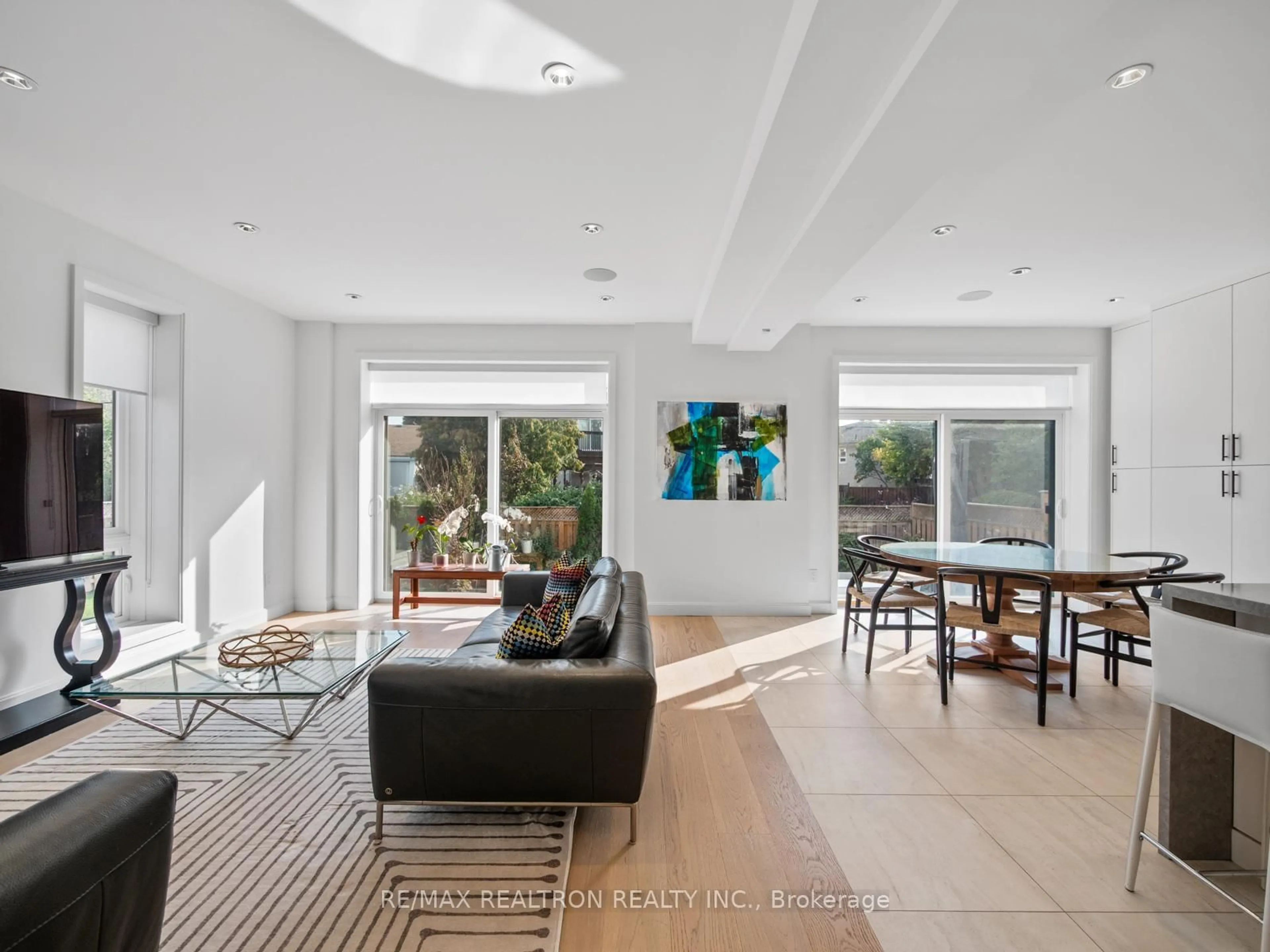 Living room with furniture, ceramic/tile floor for 240 Maxwell St, Toronto Ontario M3H 5B7