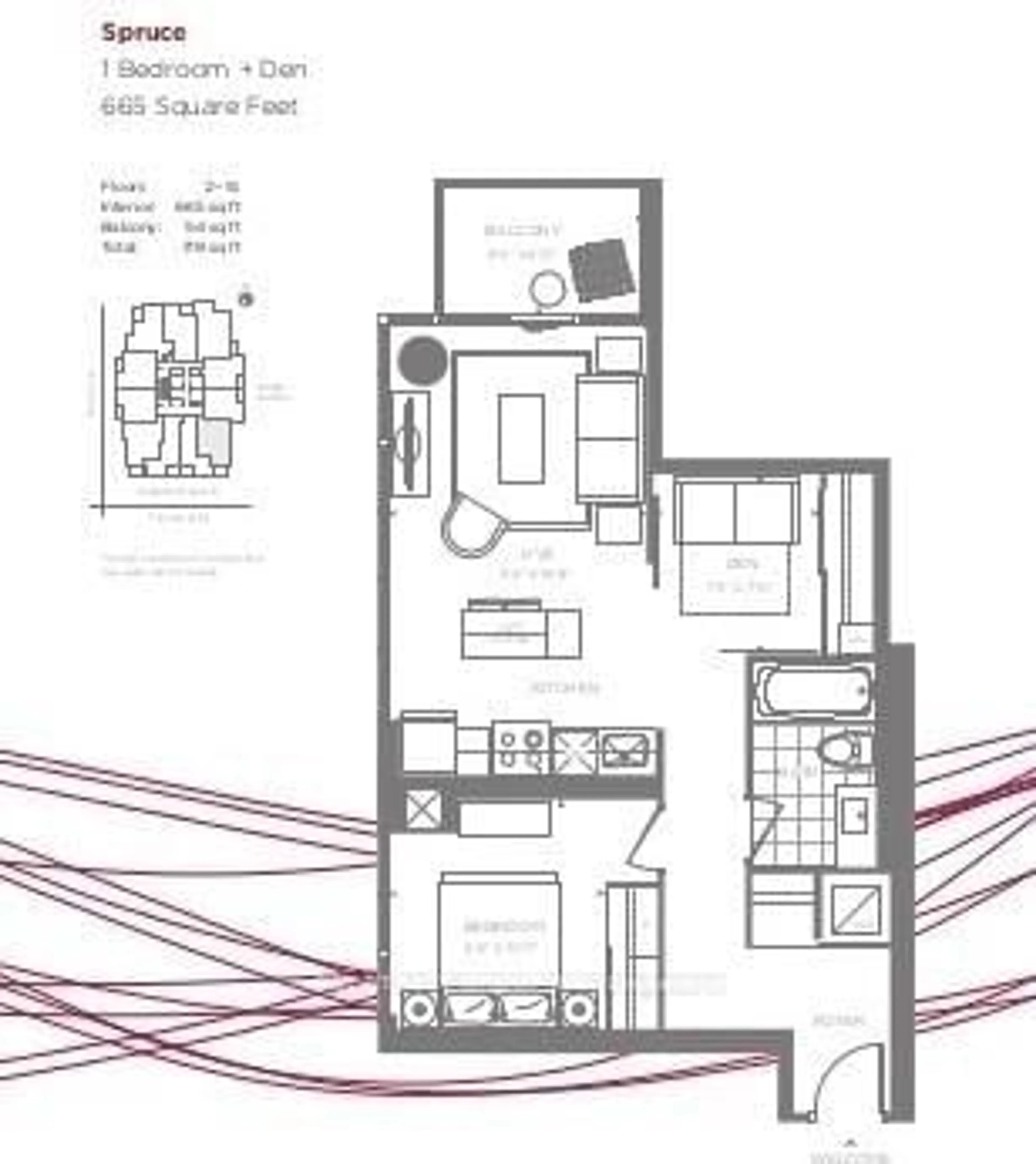 Floor plan for 88 Sheppard Ave #402, Toronto Ontario M2N 0G9