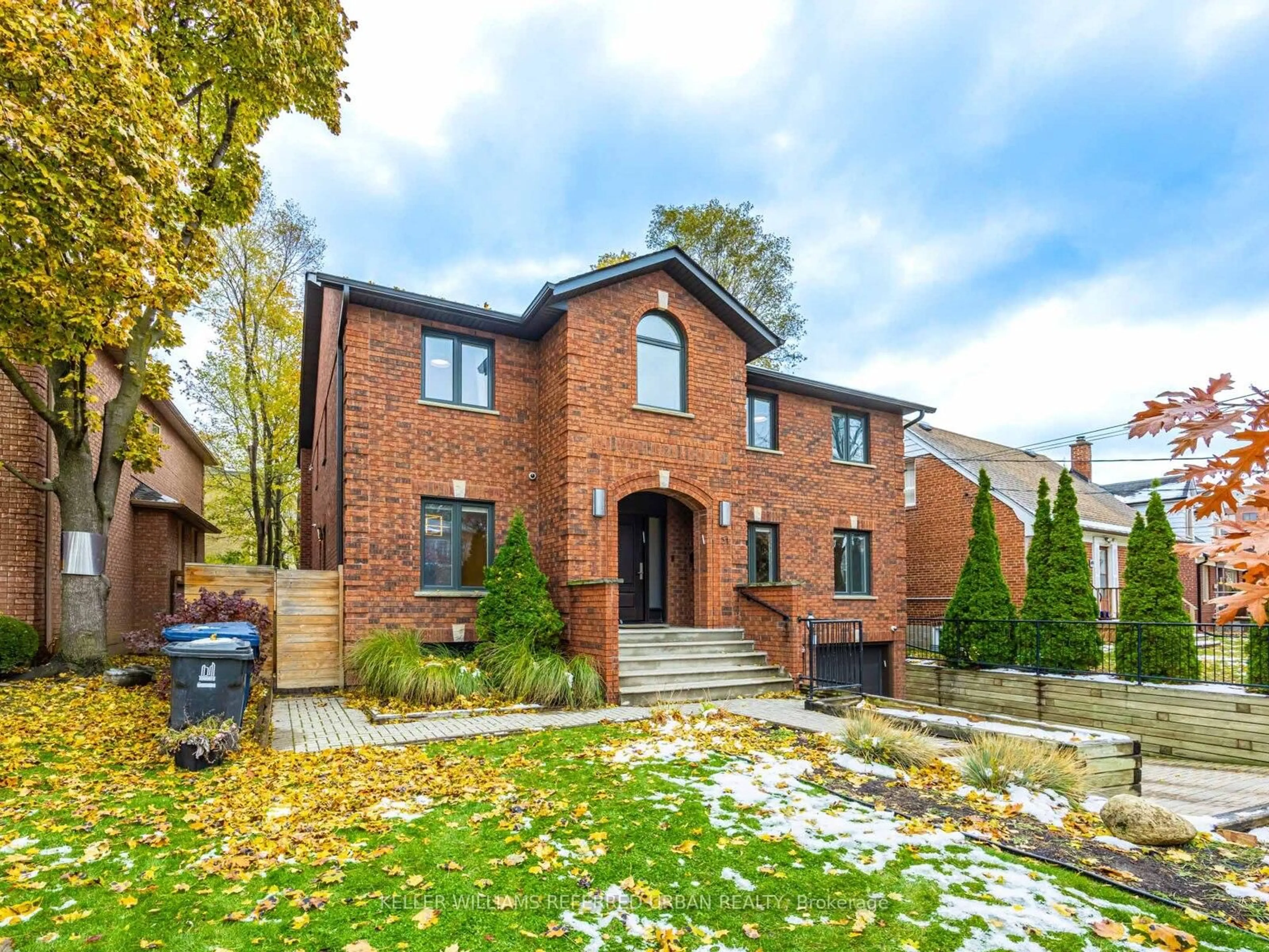 Home with brick exterior material, street for 51 Brucewood Cres, Toronto Ontario M6A 2G7