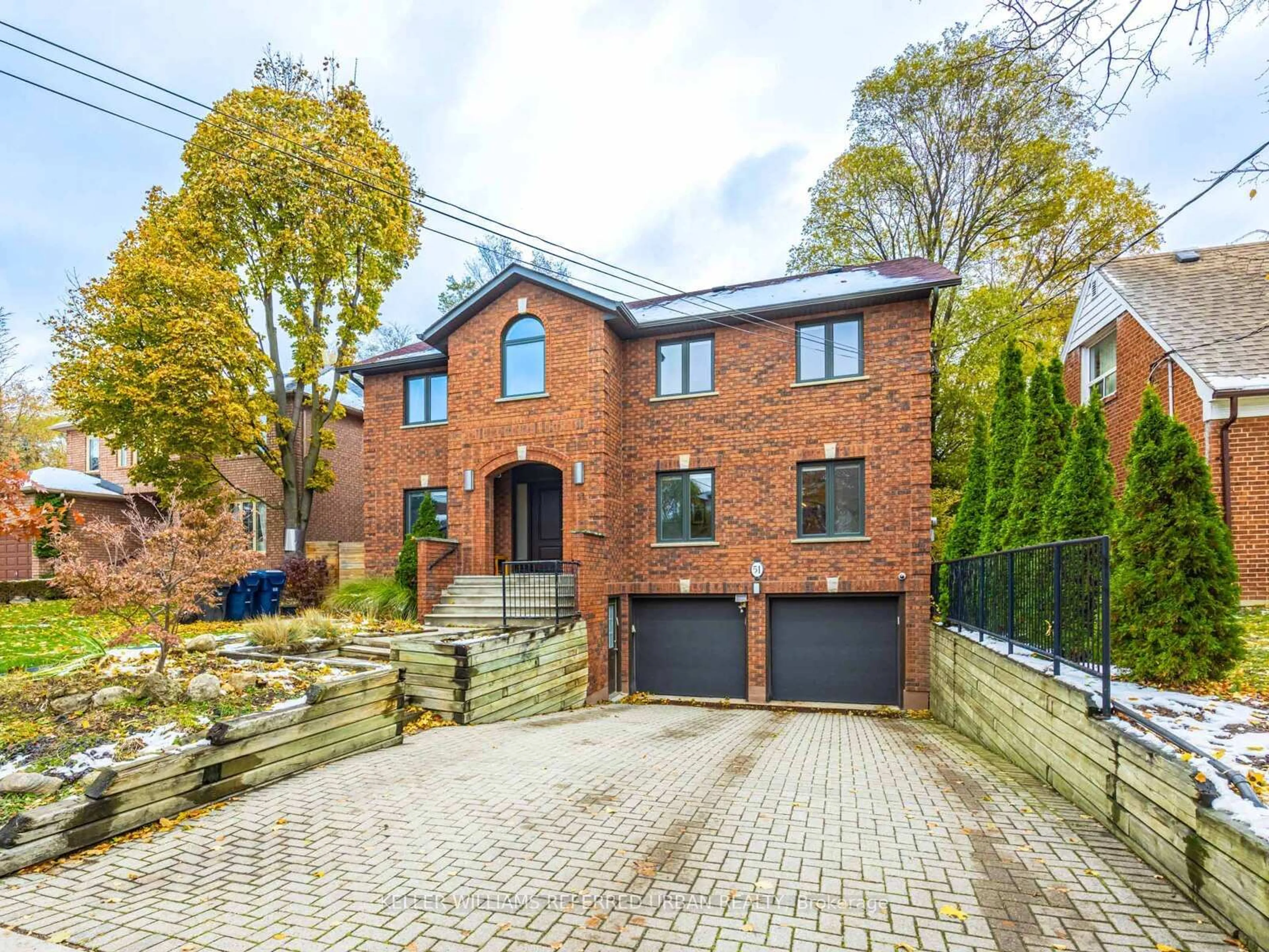 Home with brick exterior material, street for 51 Brucewood Cres, Toronto Ontario M6A 2G7