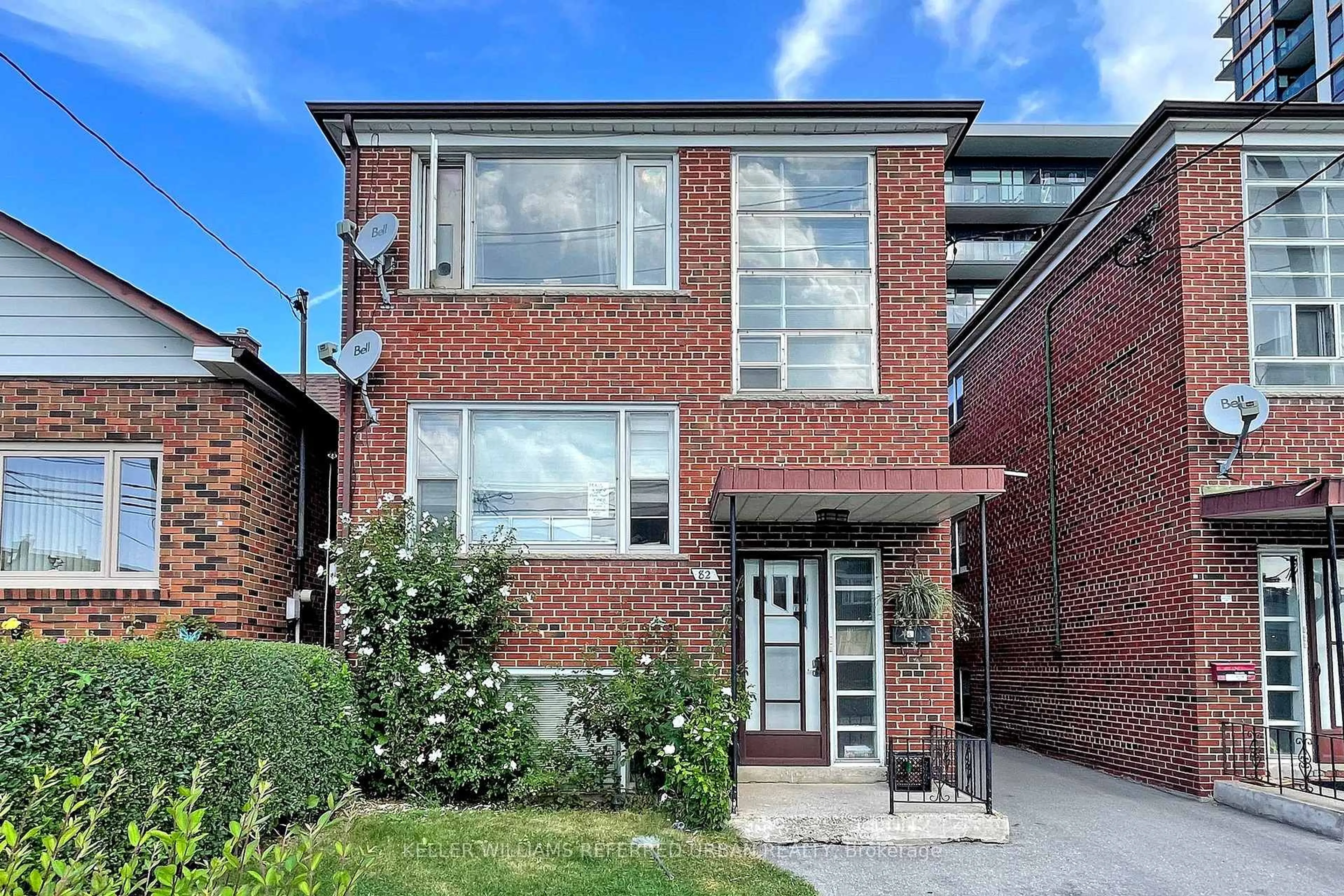 Home with brick exterior material, street for 82 Lanark Ave, Toronto Ontario M6E 2G4