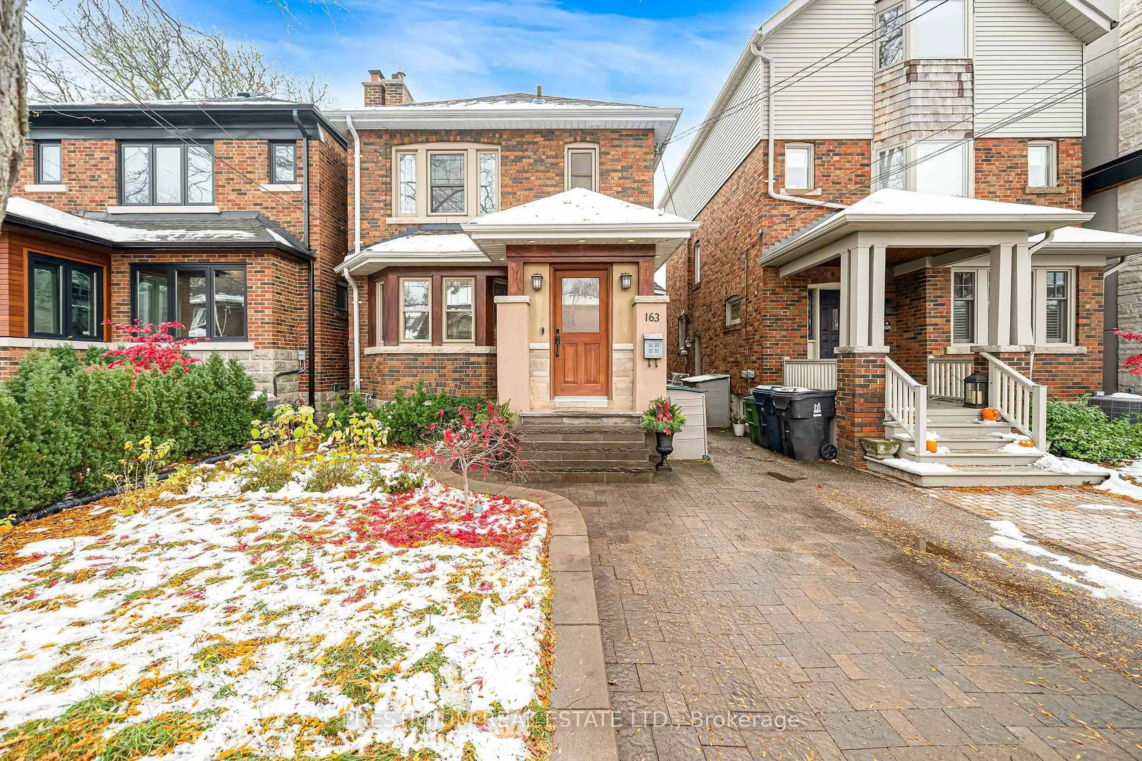 Home with brick exterior material, street for 163 Deloraine Ave, Toronto Ontario M5M 2B1
