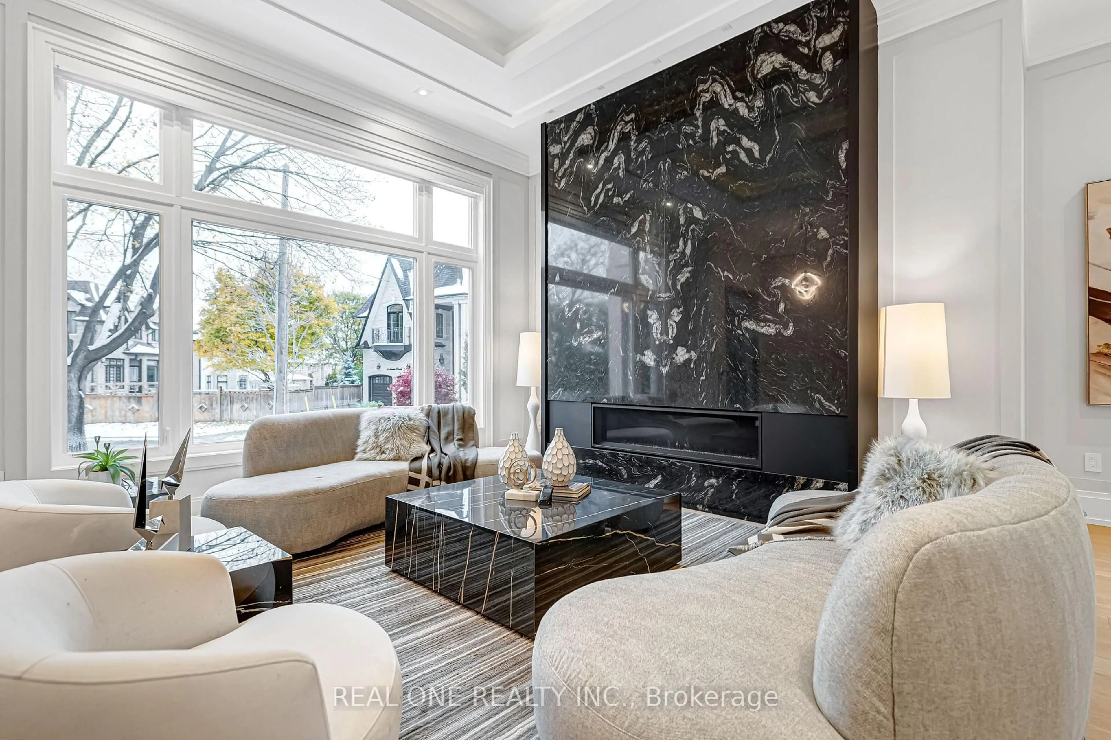 Living room with furniture, unknown for 18 Aneta Circ, Toronto Ontario M2M 3J2