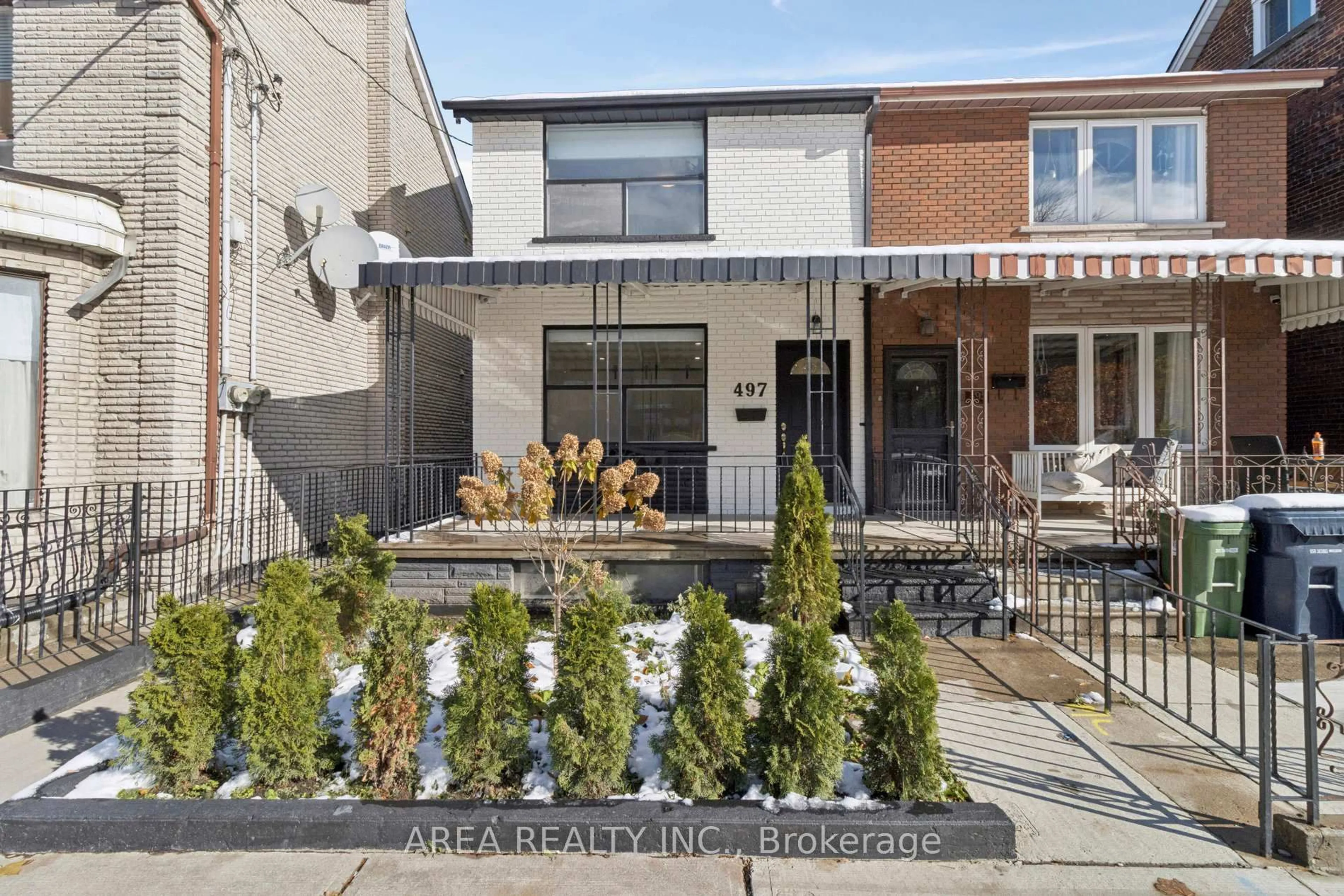 Home with brick exterior material, street for 497 Ossington Ave, Toronto Ontario M6G 3T3