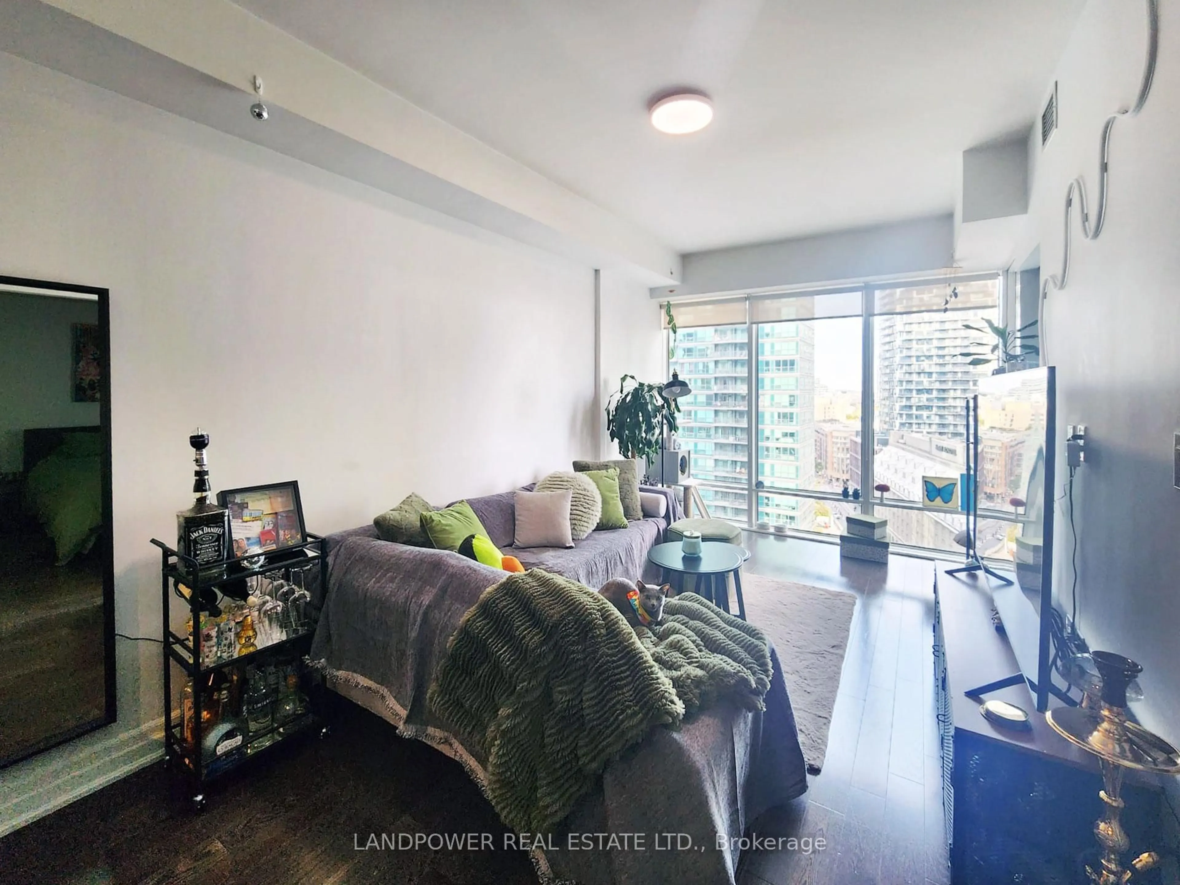 Living room with furniture, unknown for 8 The Esplanade #1409, Toronto Ontario M5E 0A6