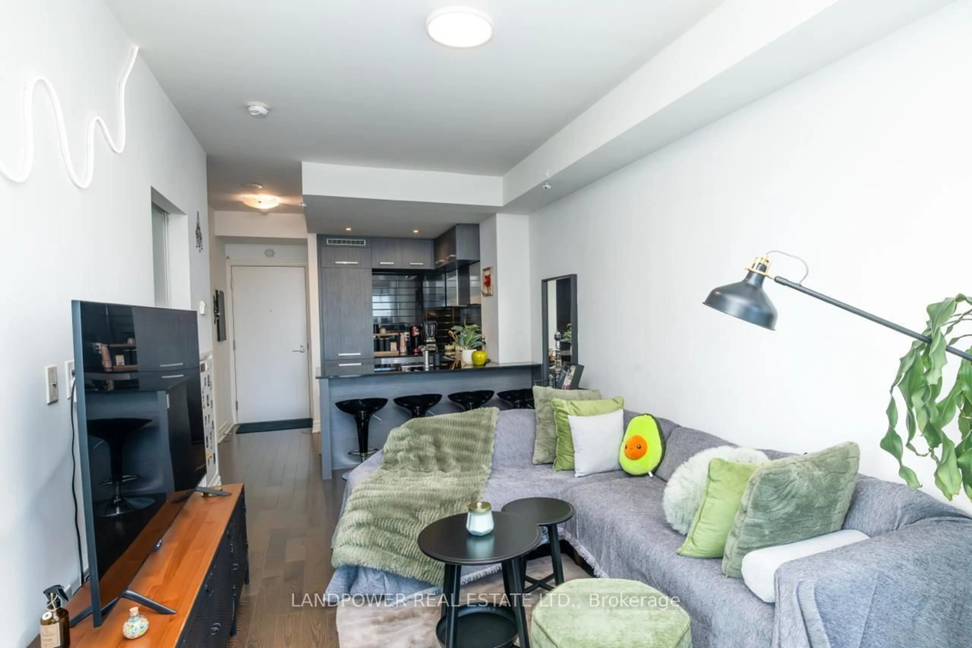 Living room with furniture, unknown for 8 The Esplanade #1409, Toronto Ontario M5E 0A6