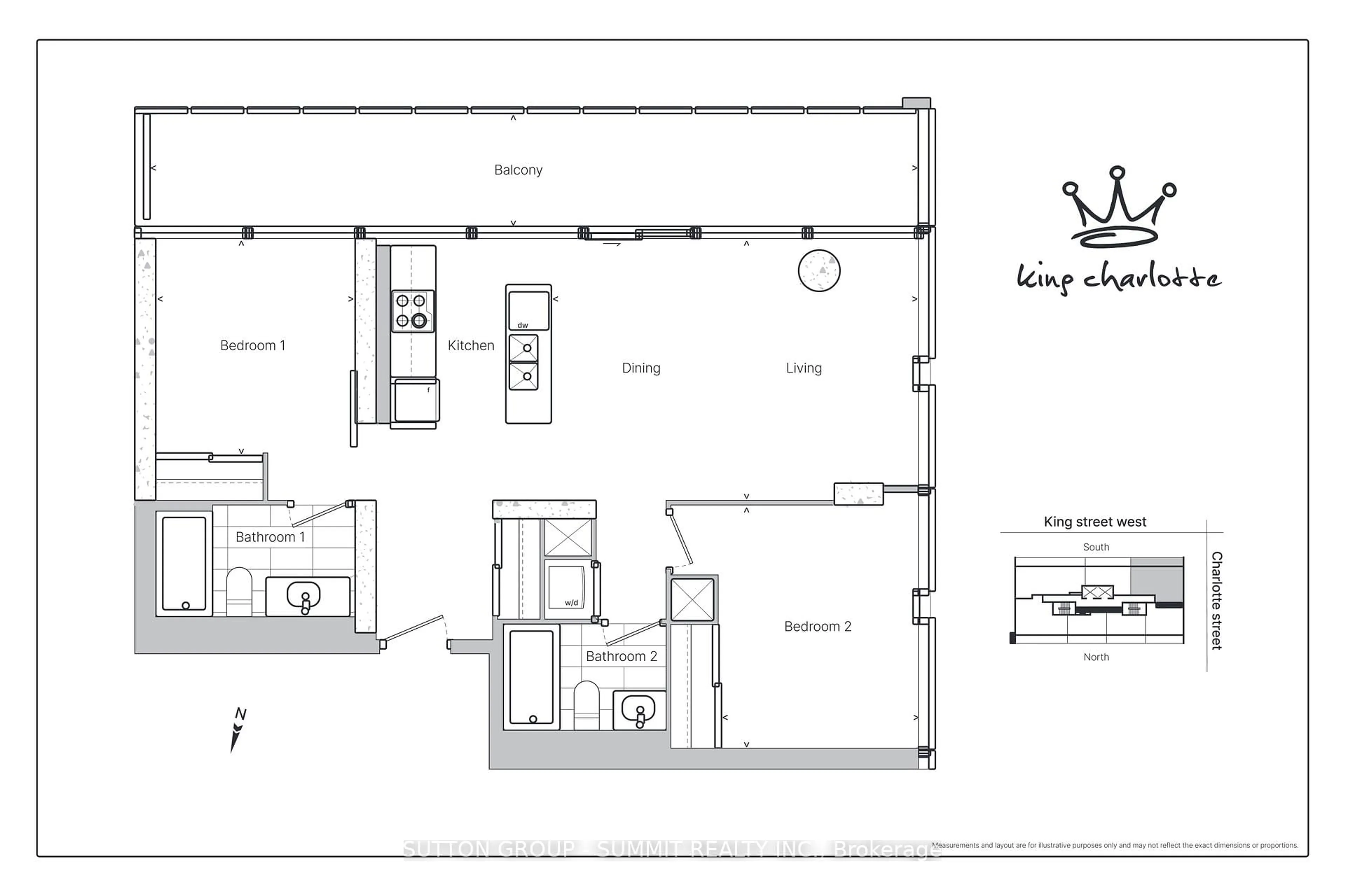 Floor plan for 11 Charlotte St #902, Toronto Ontario M5V 0M6