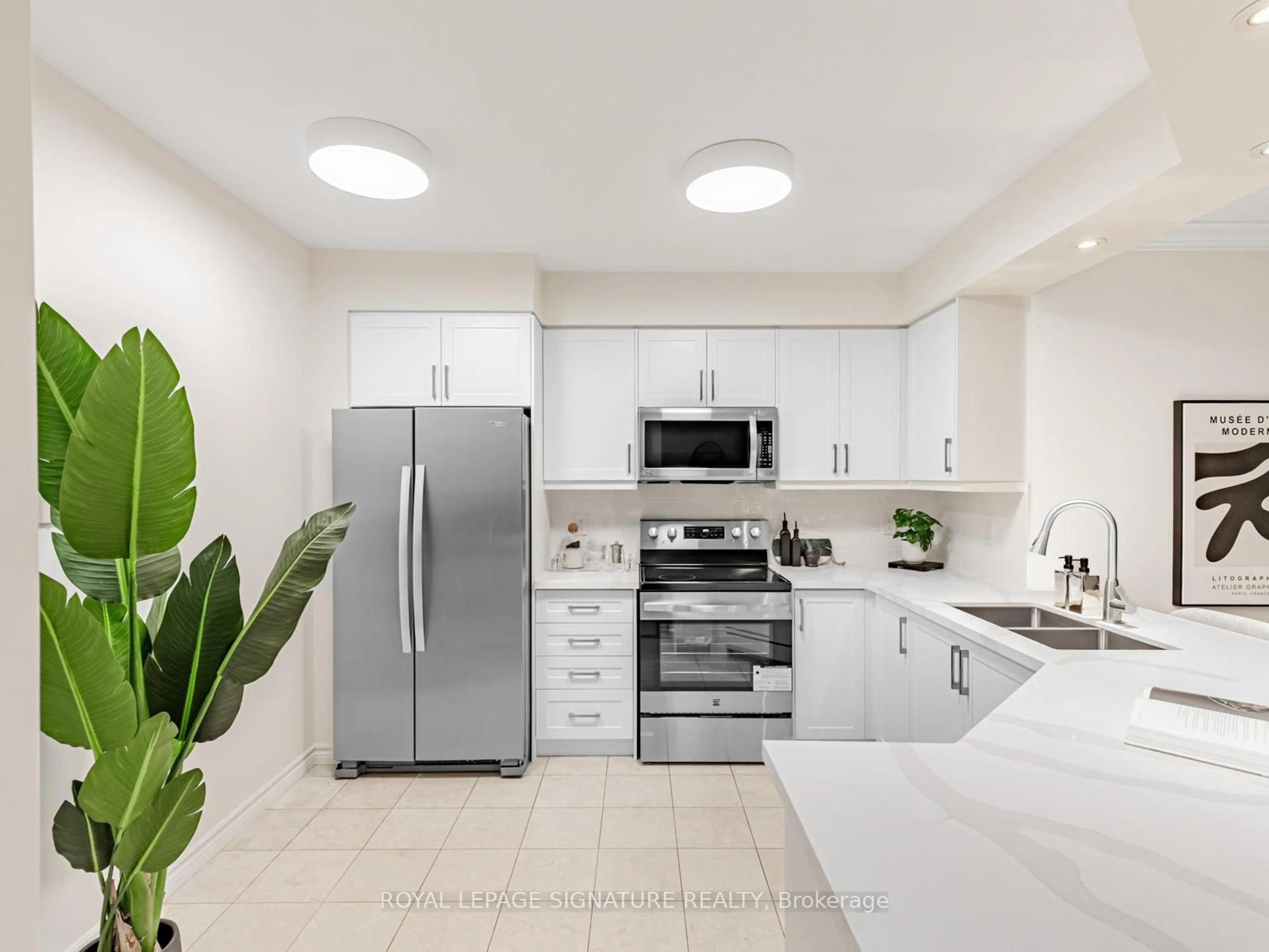 Open concept kitchen, ceramic/tile floor for 28 William Carson Cres #219, Toronto Ontario M2P 2H1