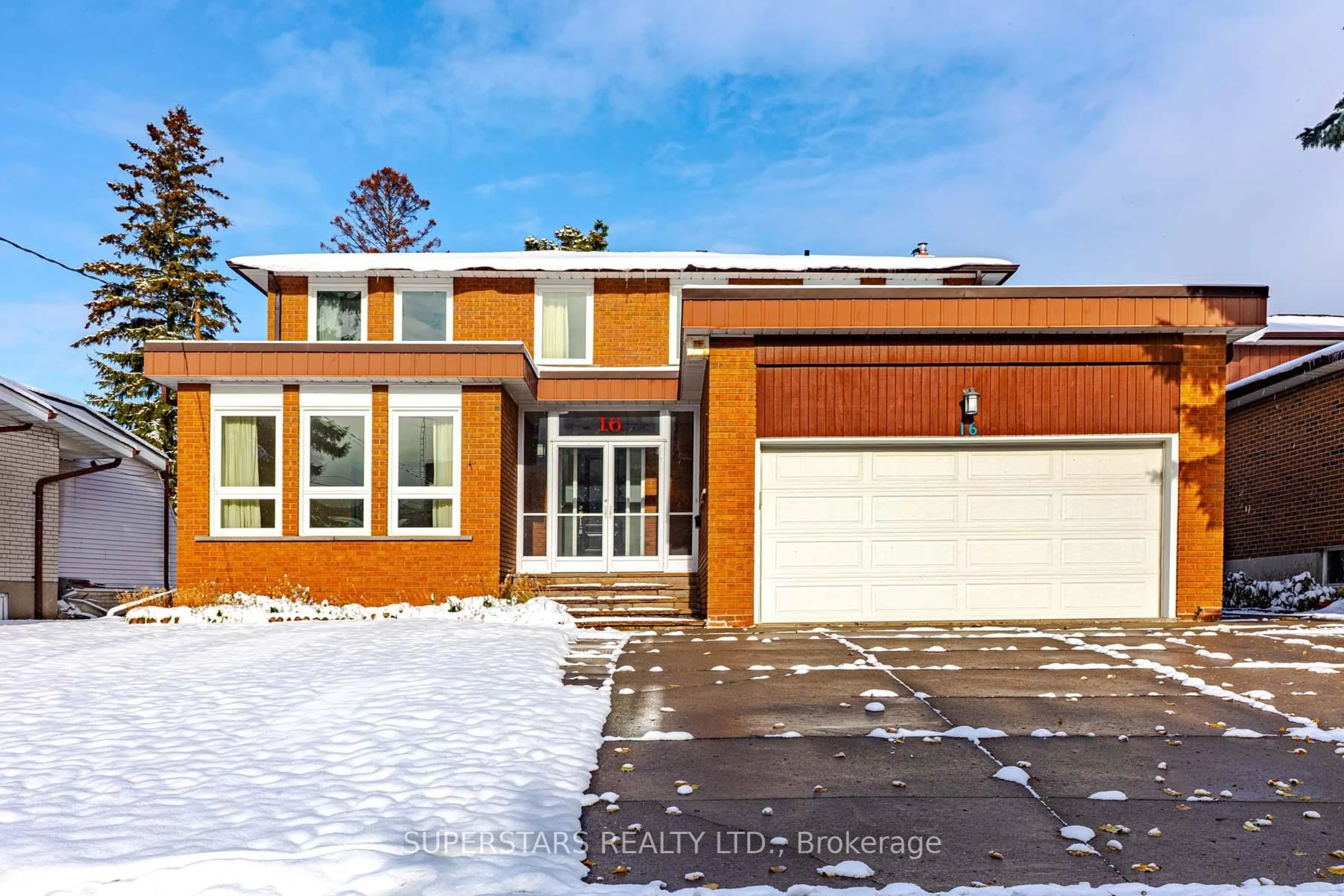 Home with brick exterior material, street for 16 Clayland Dr, Toronto Ontario M3A 2A4