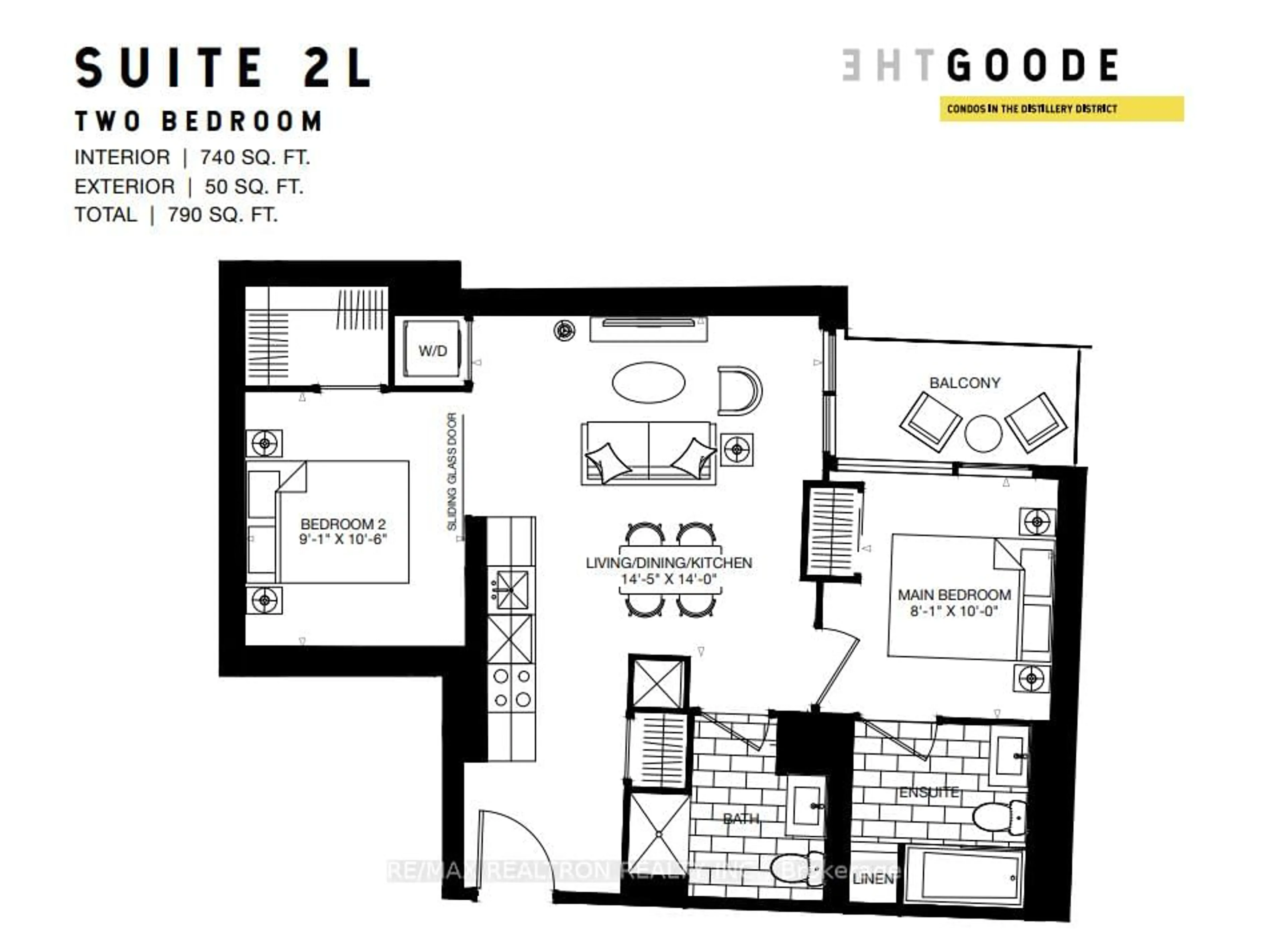 Floor plan for 33 Parliament St #701, Toronto Ontario M5A 2Y2