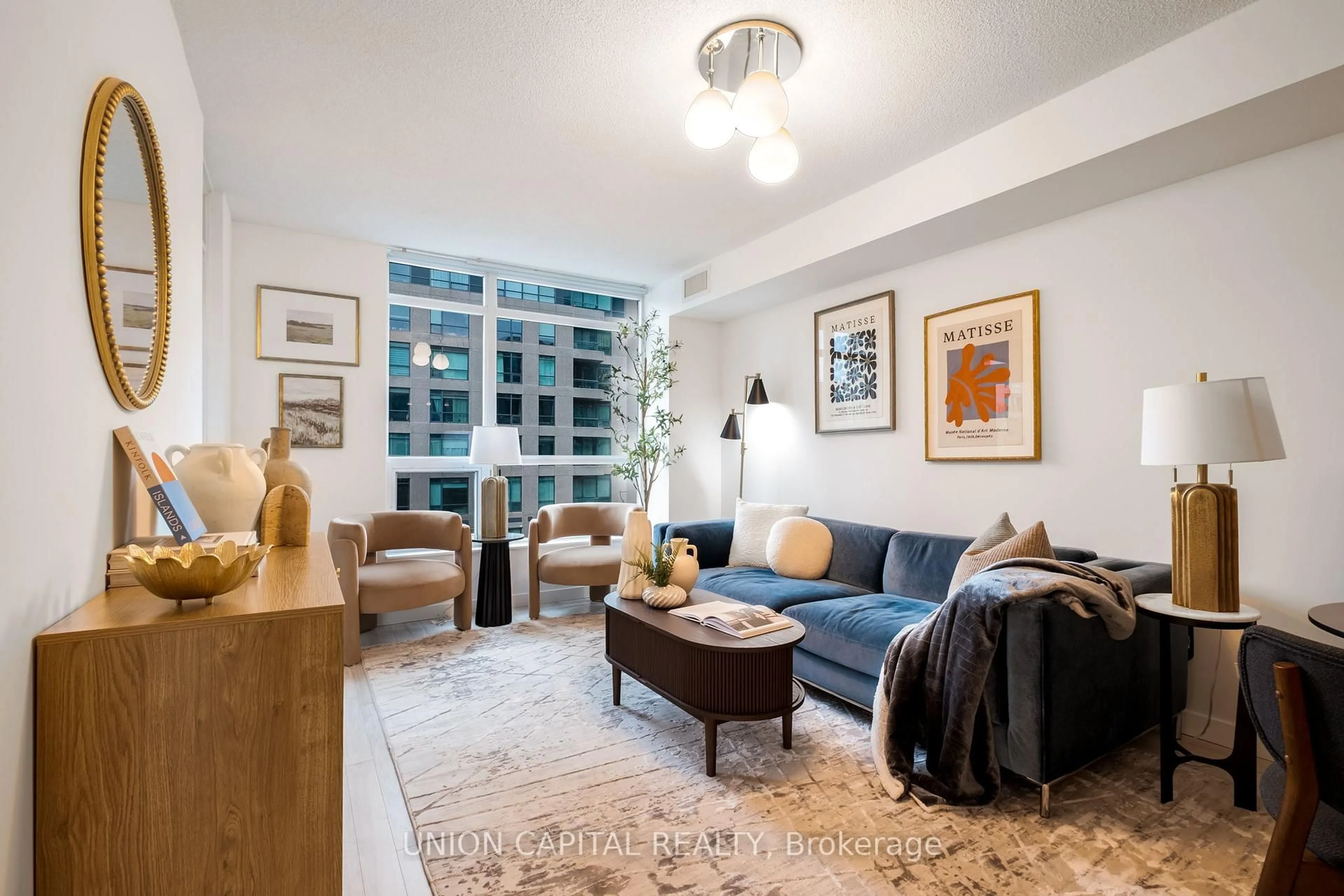 Living room with furniture, unknown for 231 Fort York Blvd #332, Toronto Ontario M5V 1B2