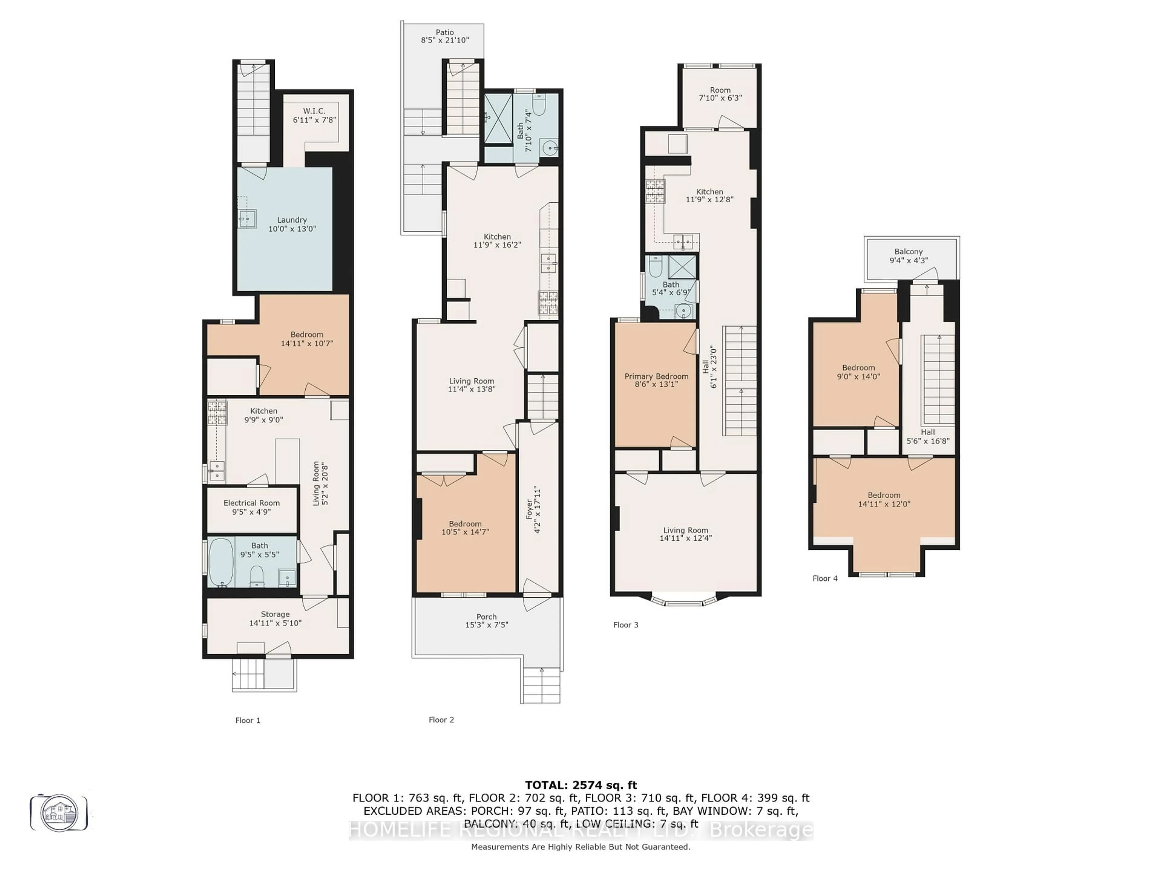 Floor plan for 200 Roxton Rd, Toronto Ontario M6J 2Y5