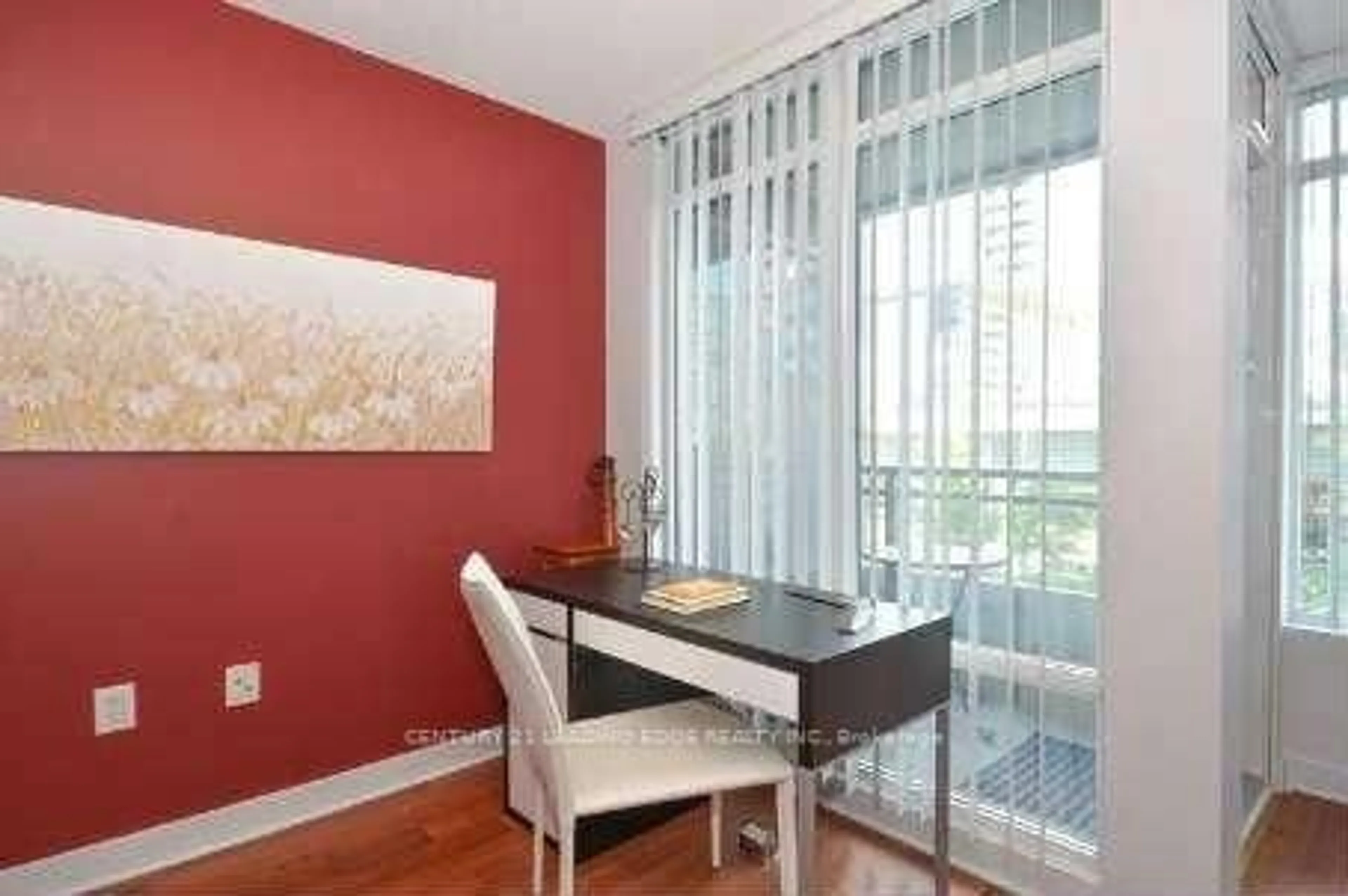 Dining room, wood/laminate floor for 15 Brunel Crt #312, Toronto Ontario M5V 3Y6