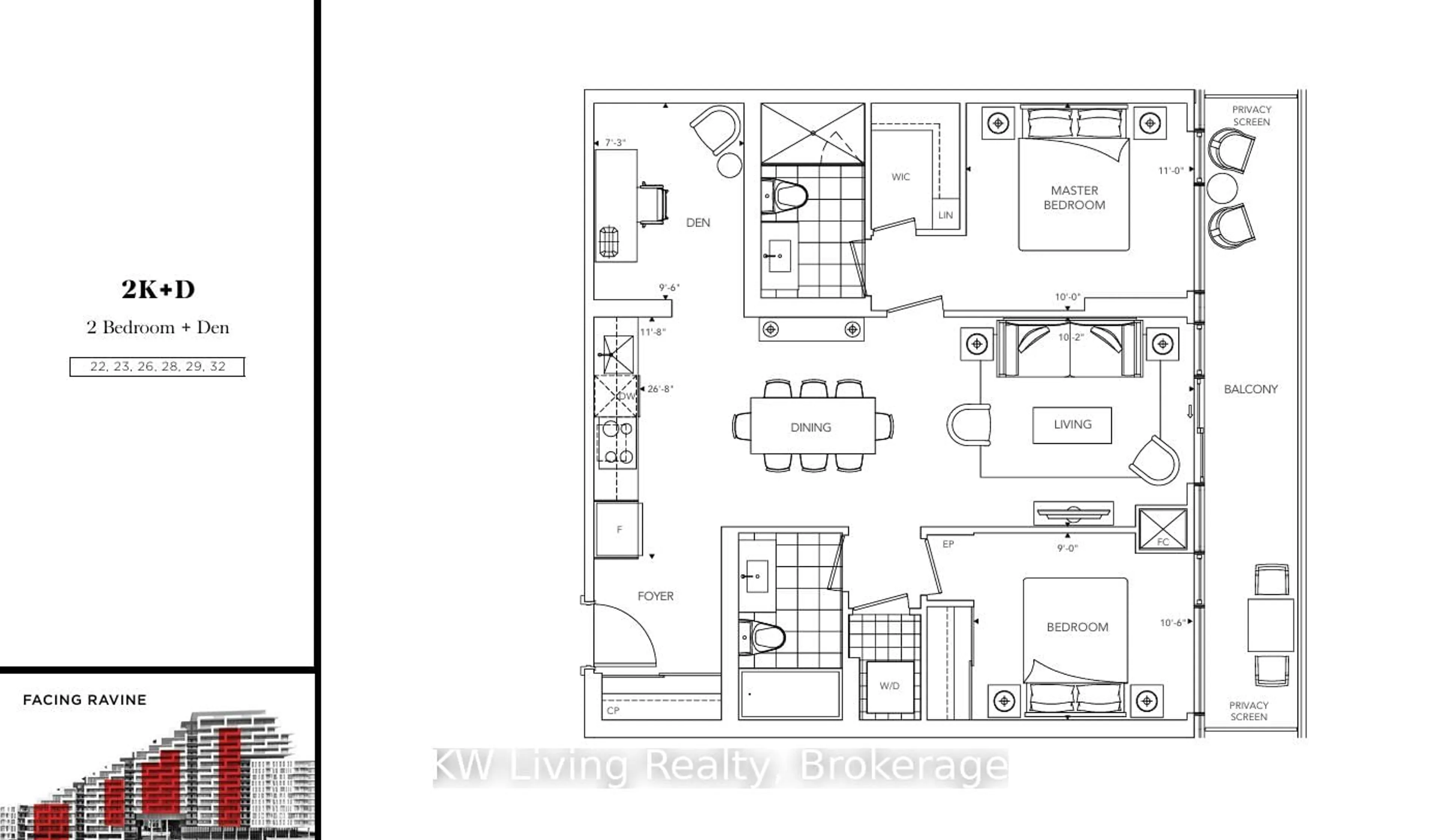 Floor plan for 25 Adra Grado Way #629, Toronto Ontario M2J 0H6