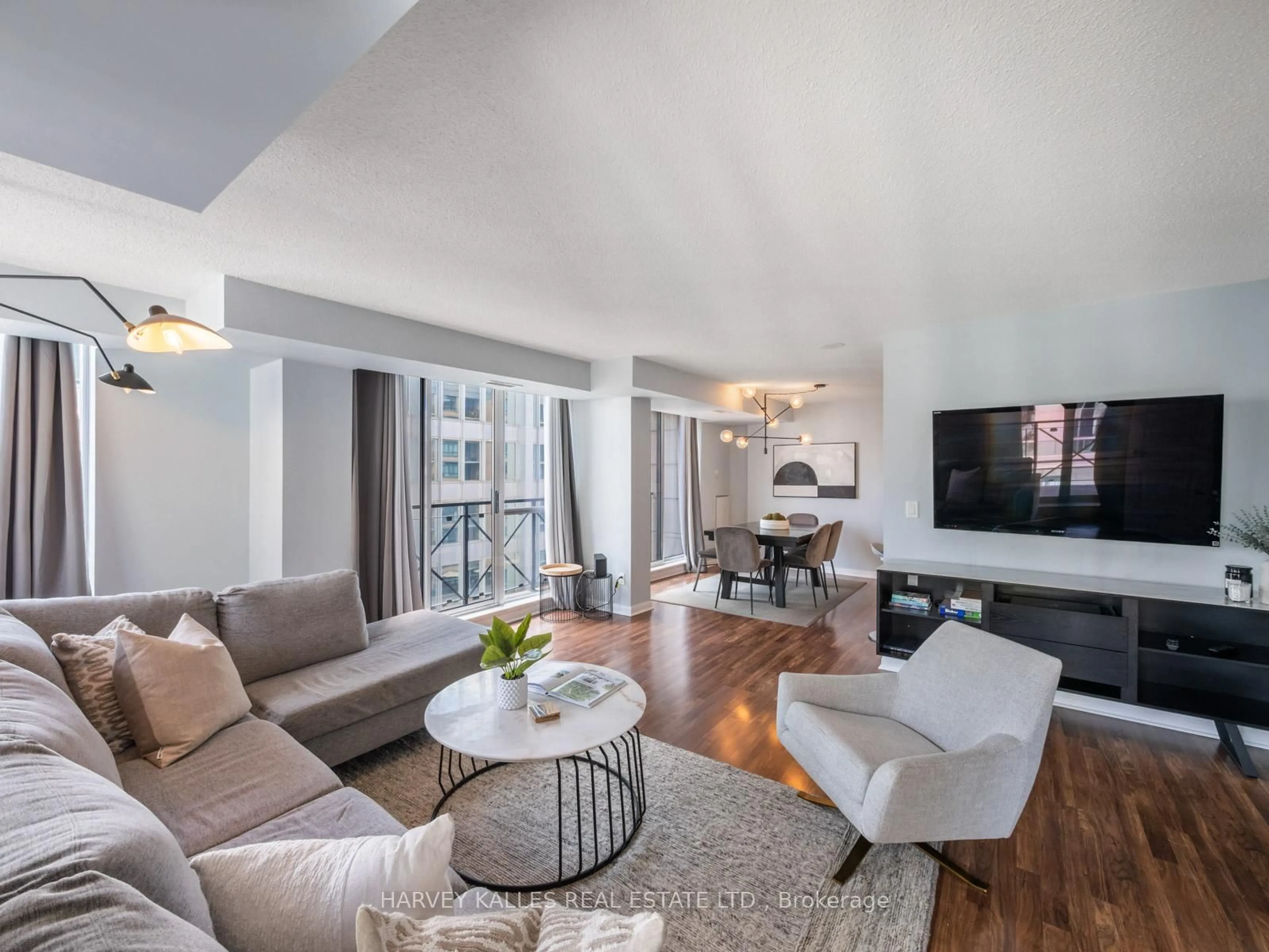 Living room with furniture, unknown for 140 Simcoe St #1309, Toronto Ontario M5H 4E9