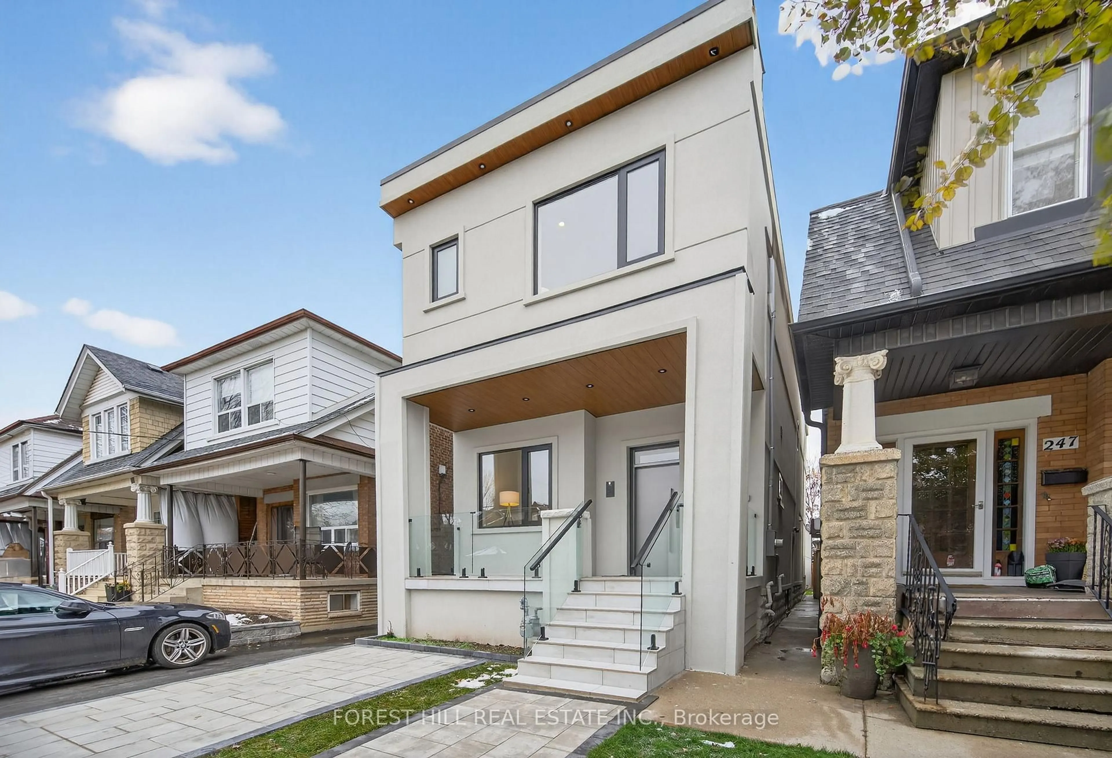 Home with brick exterior material, street for 249 Lauder Ave, Toronto Ontario M6E 3H5