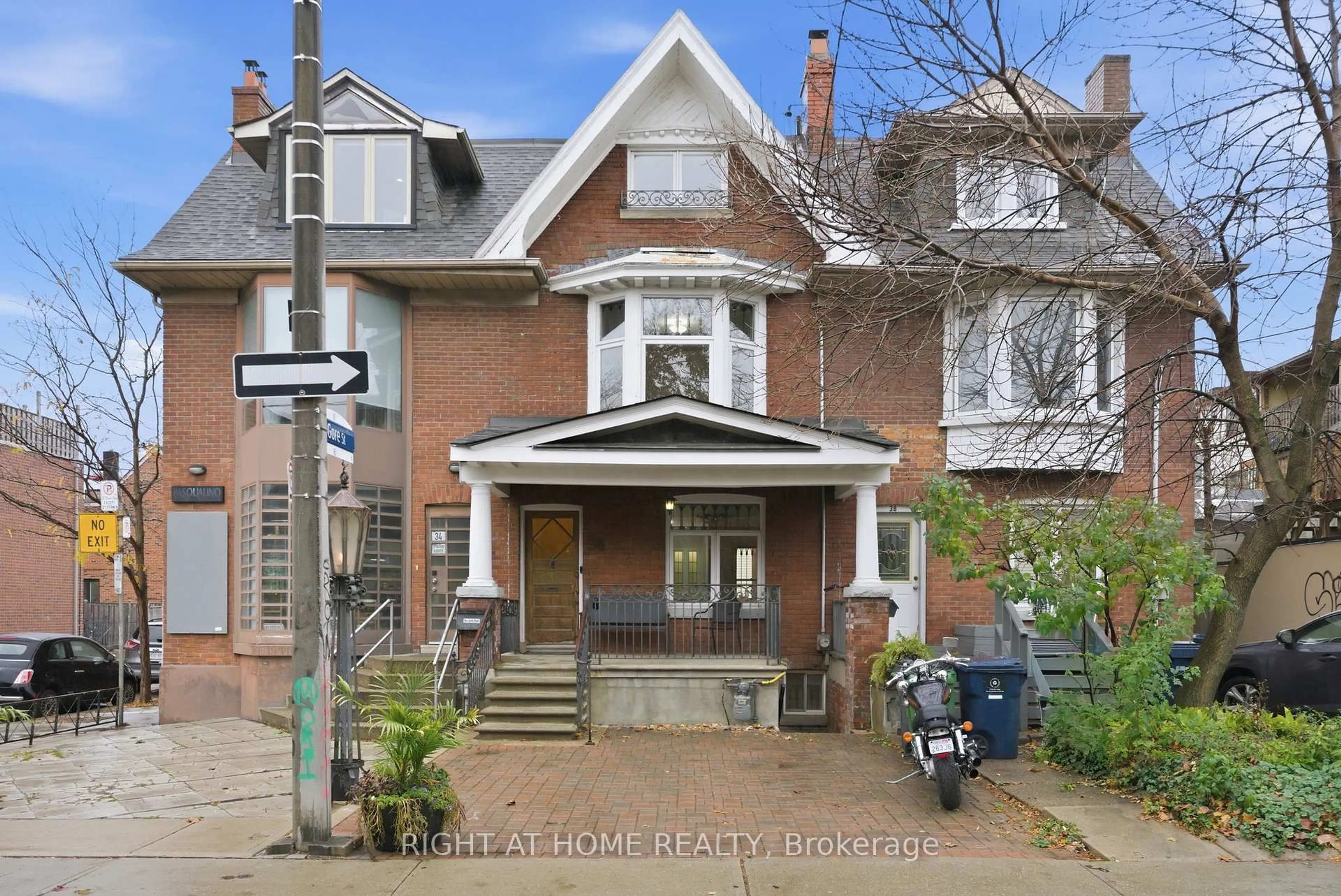 Home with brick exterior material, street for 36 Clinton St, Toronto Ontario M6J 2P2