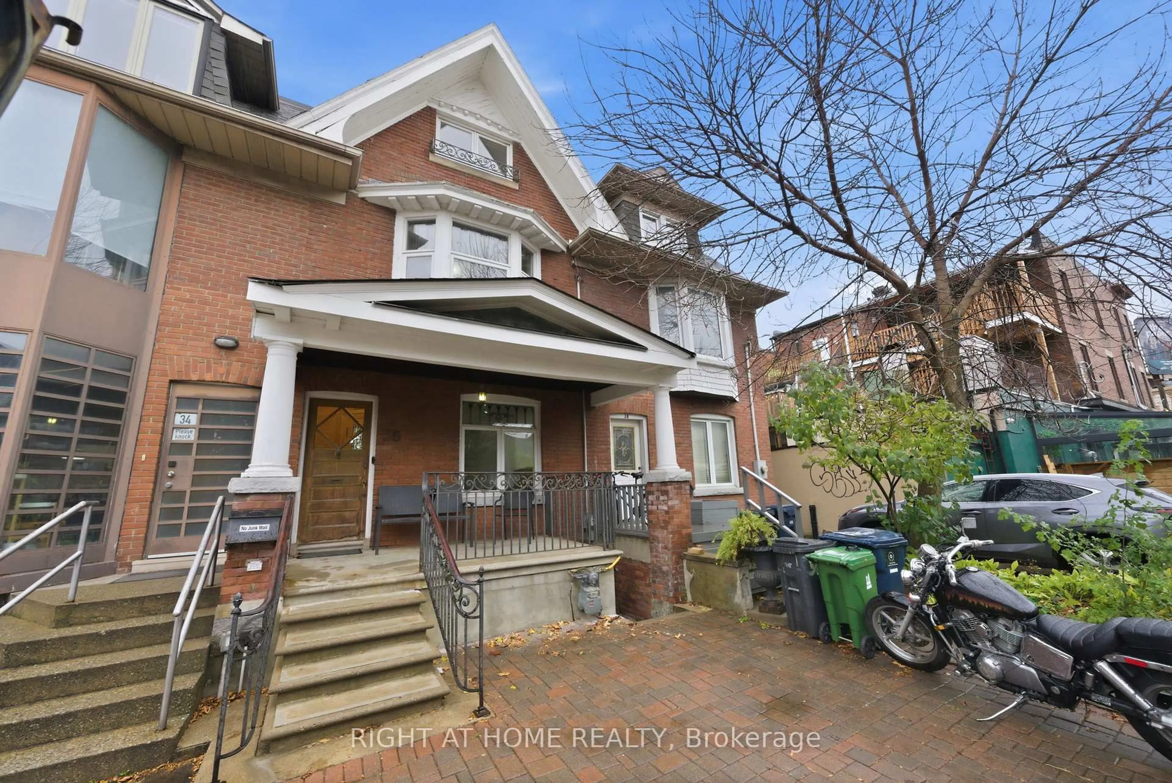 Home with brick exterior material, street for 36 Clinton St, Toronto Ontario M6J 2P2