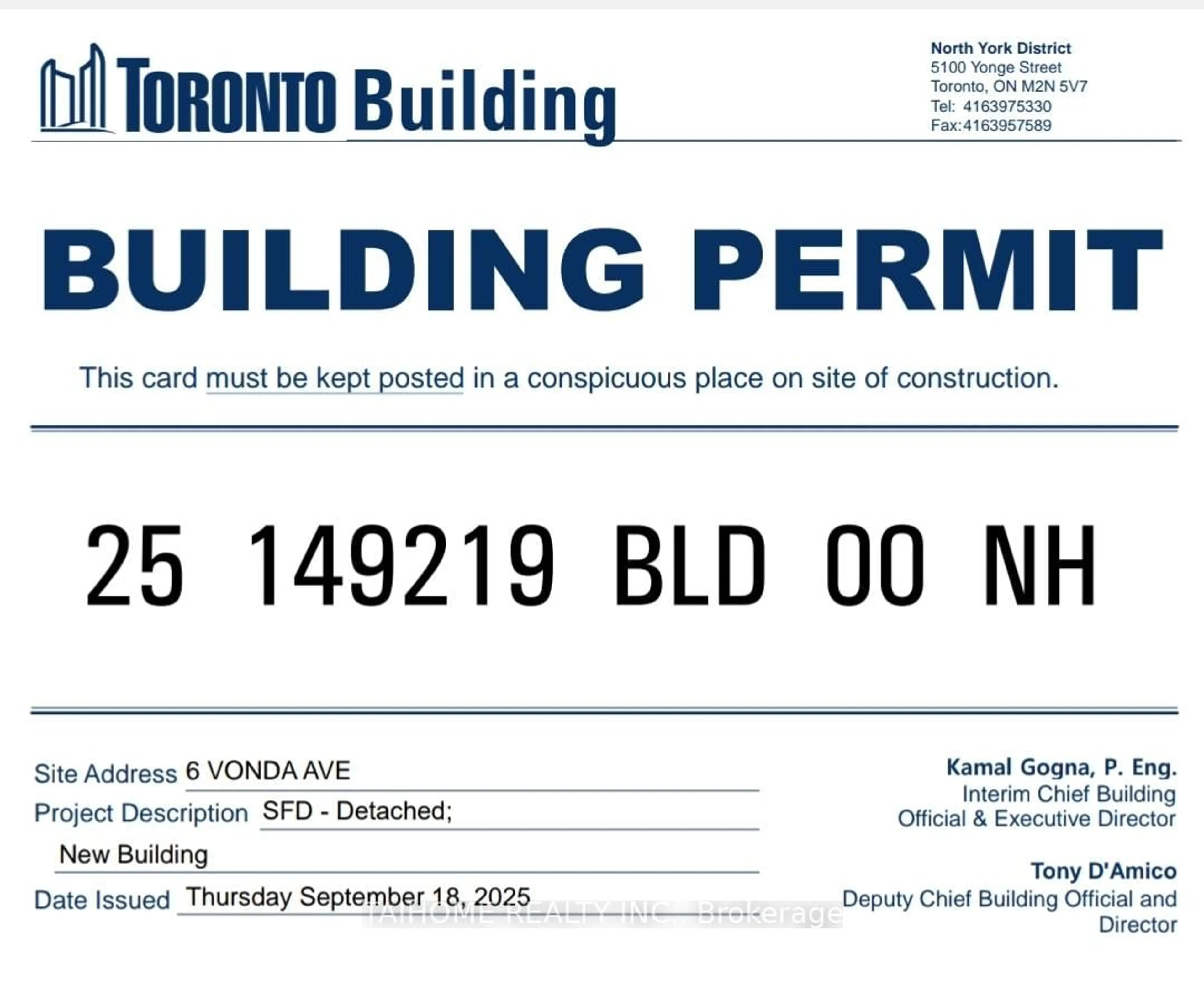 Unknown for 6 Vonda Ave, Toronto Ontario M2N 5E8