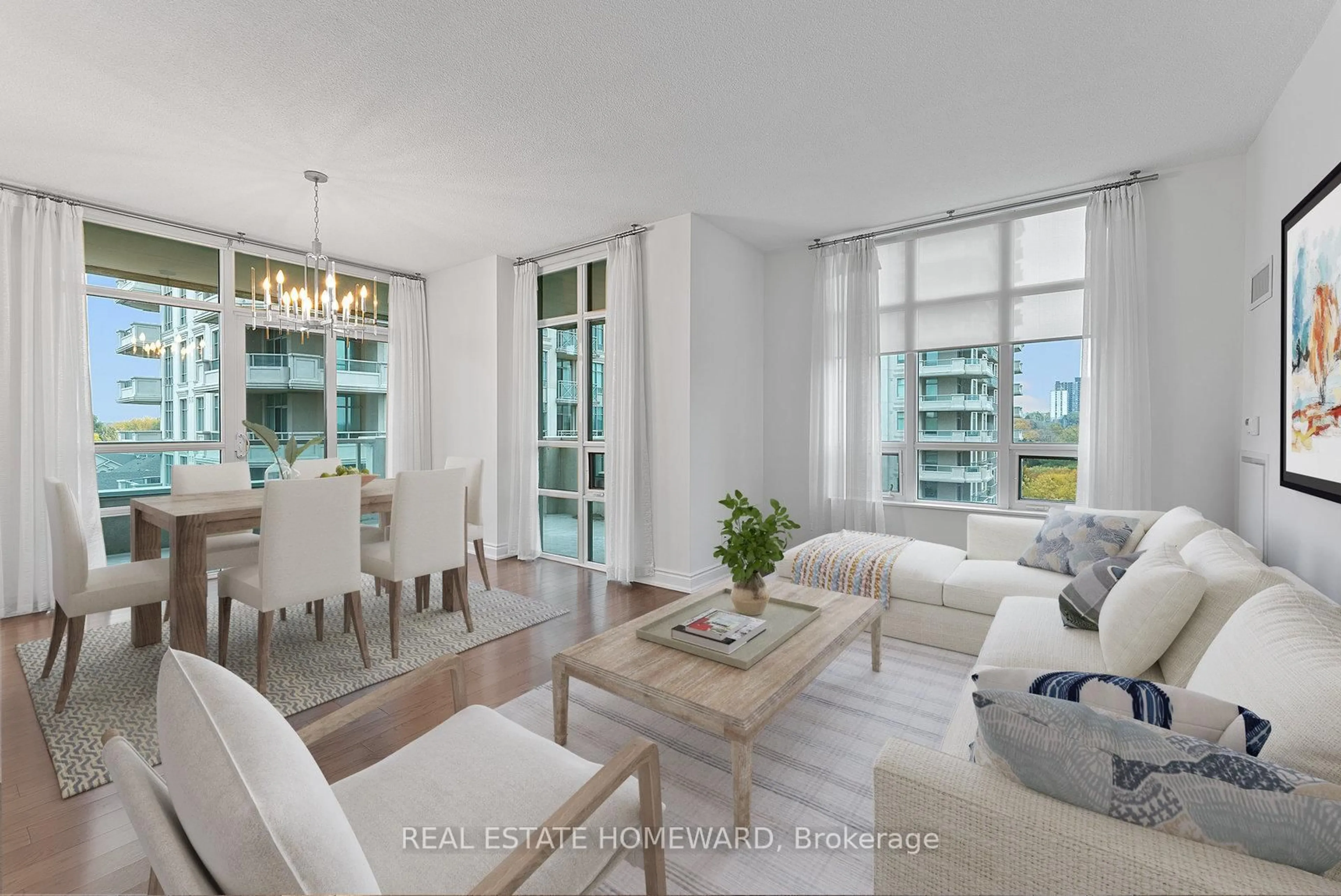 Living room with furniture, unknown for 10 Bloorview Pl #714, Toronto Ontario M2J 0B1