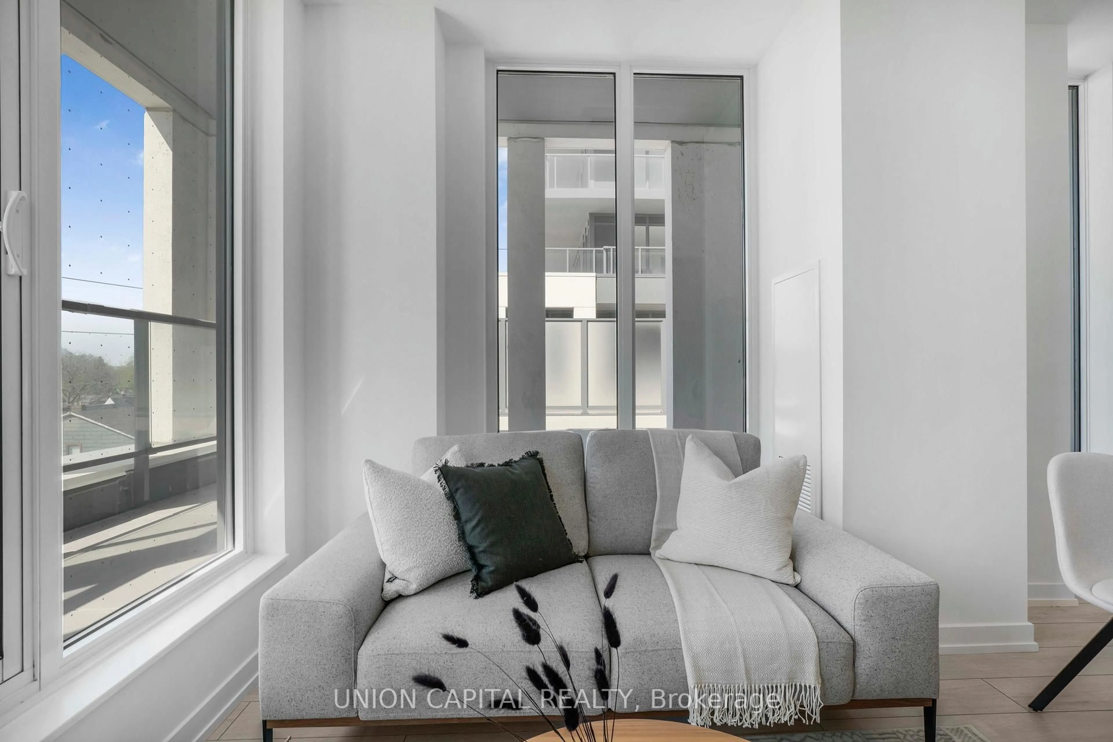 Living room with furniture, unknown for 500 Dupont St #319, Toronto Ontario M6G 0B8