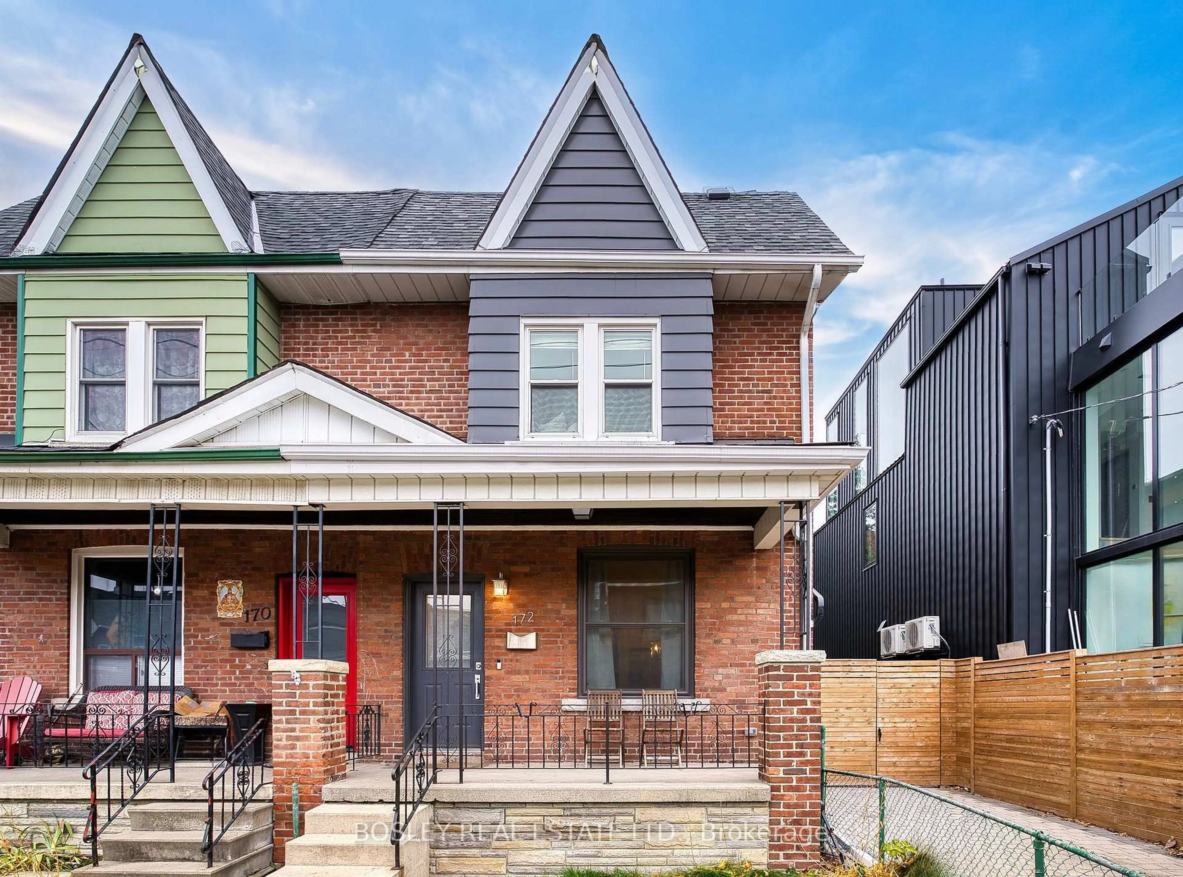 Home with brick exterior material, street for 172 Gladstone Ave, Toronto Ontario M6J 3L4