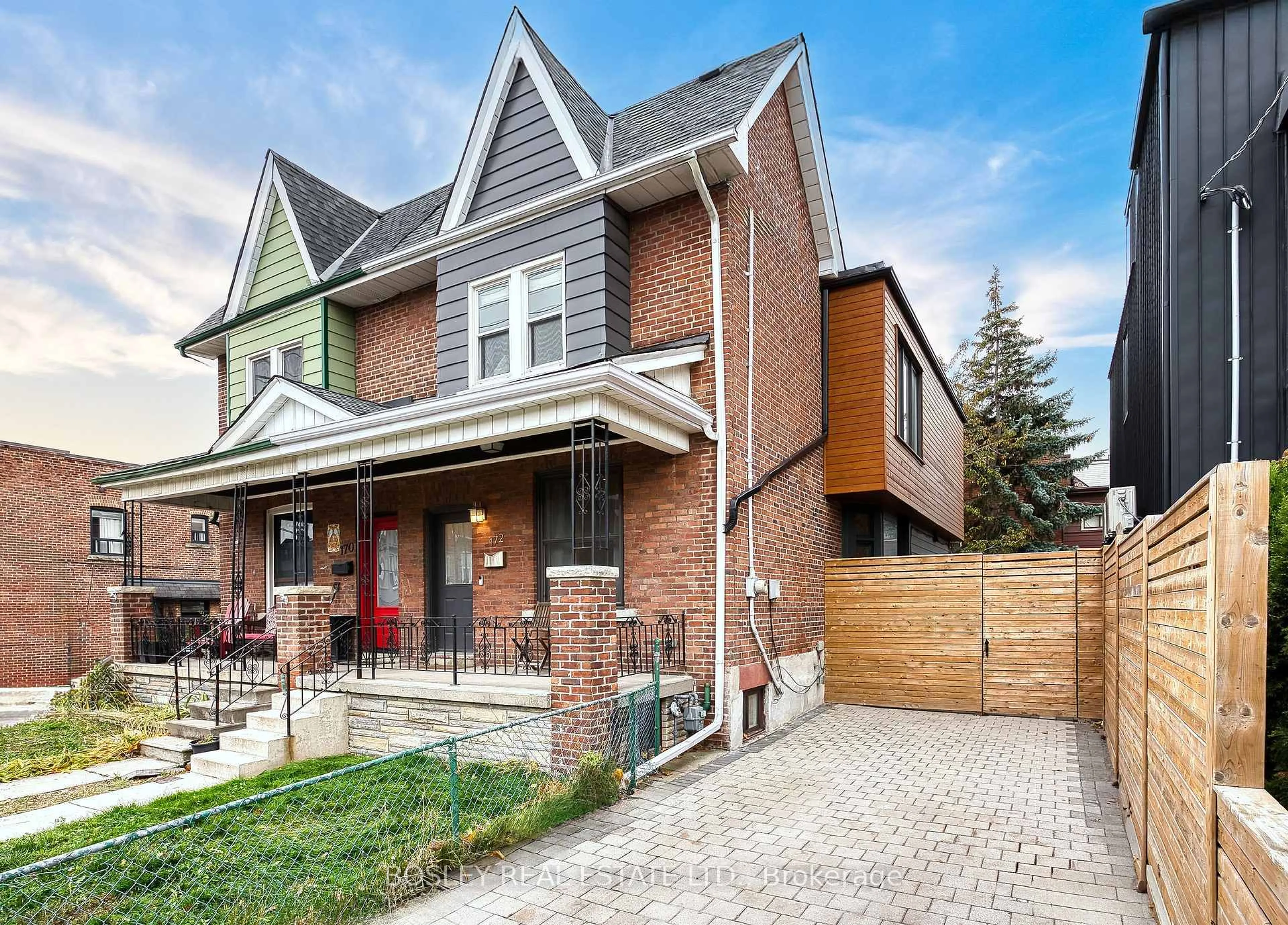 Home with brick exterior material, street for 172 Gladstone Ave, Toronto Ontario M6J 3L4