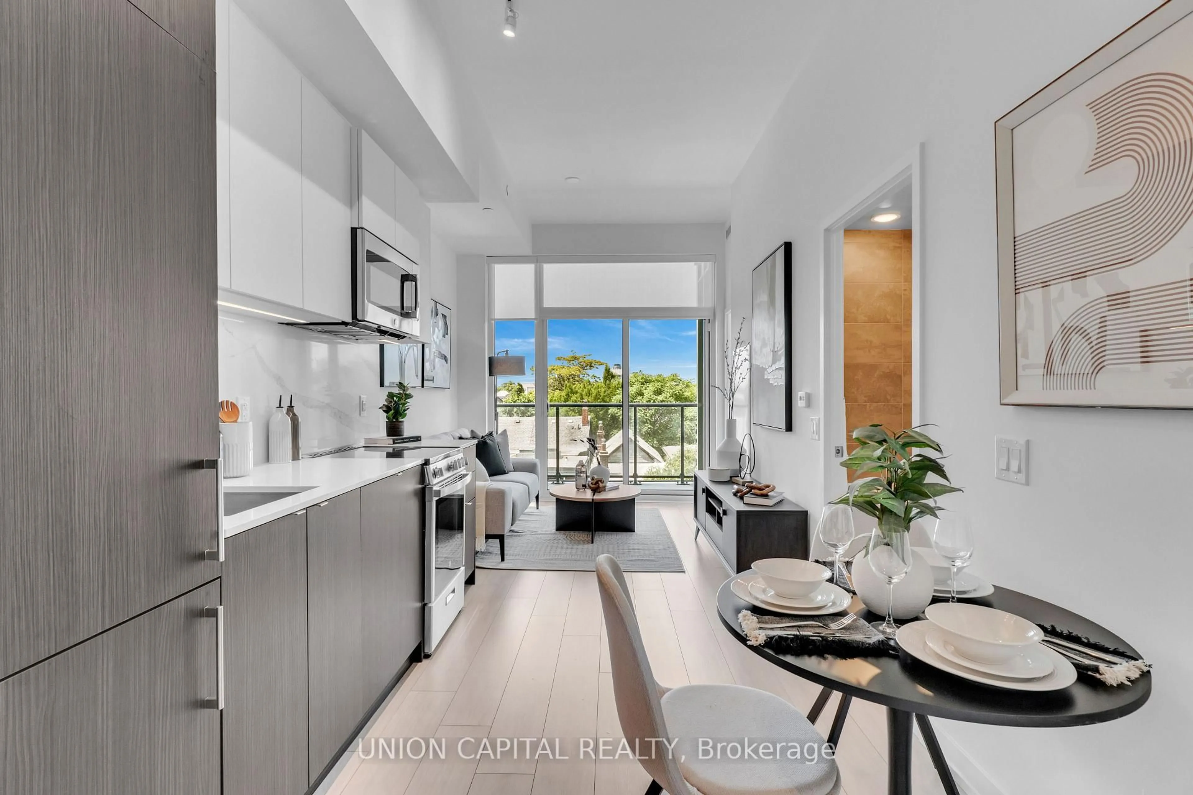 Open concept kitchen, unknown for 500 Dupont St #308, Toronto Ontario M6G 0B8