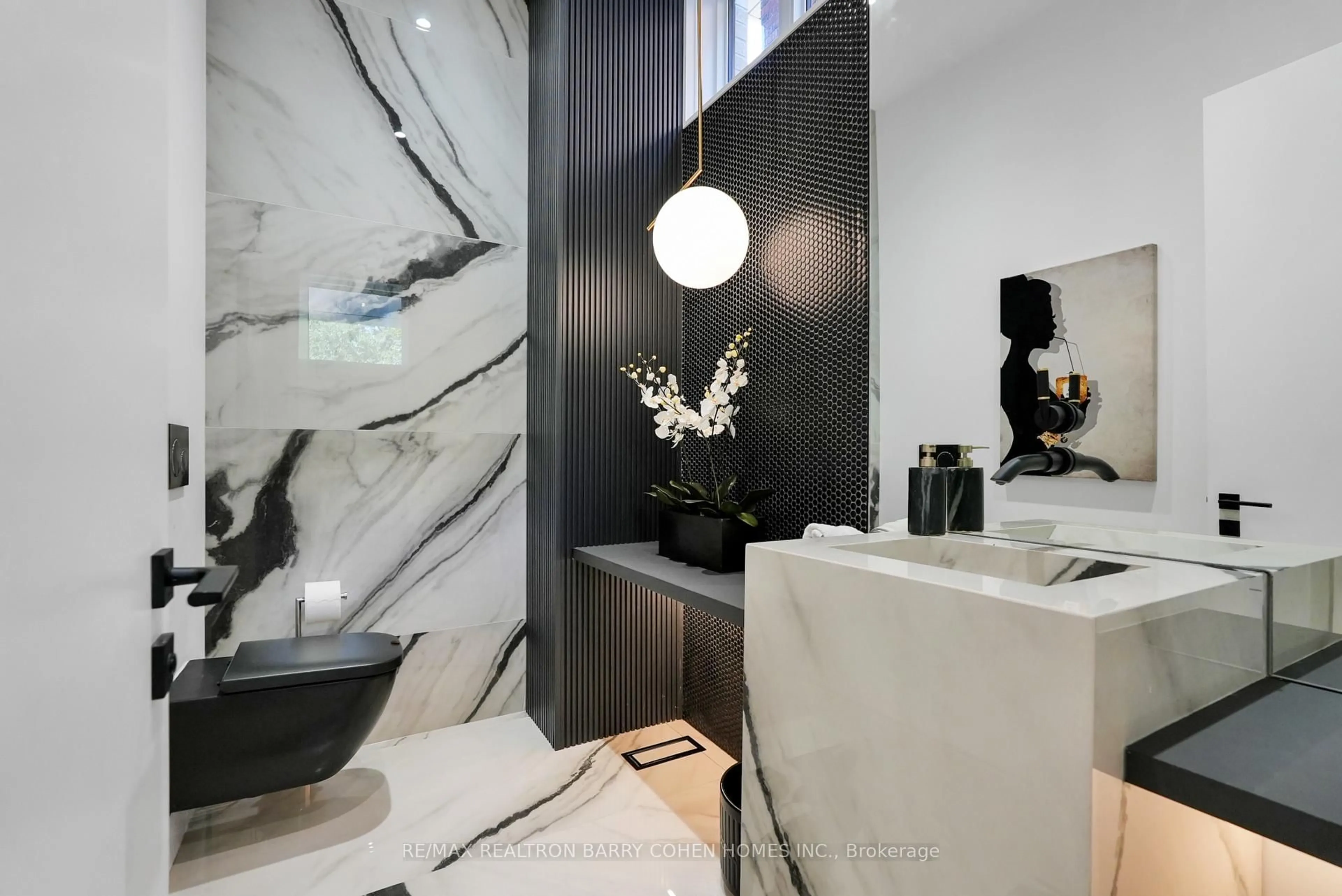Contemporary bathroom, ceramic/tile floor for 52 Elmsthorpe Ave, Toronto Ontario M5P 2L7