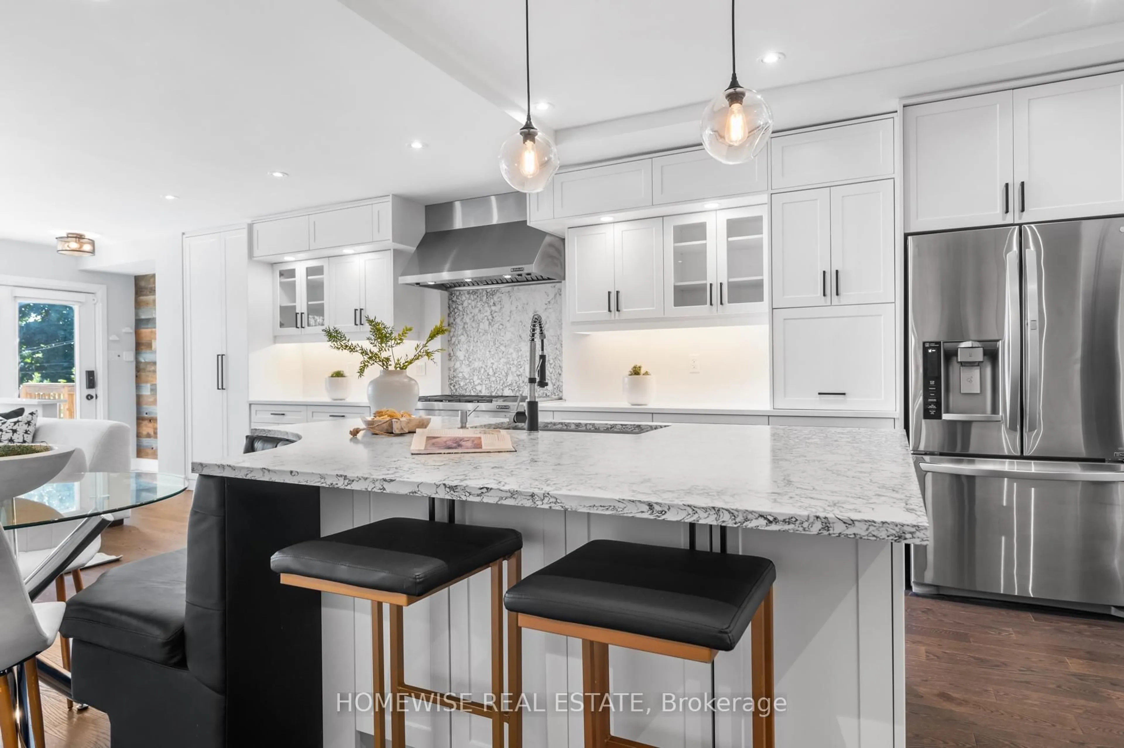 Contemporary kitchen, ceramic/tile floor for 17 Earnscliffe Rd, Toronto Ontario M6E 1J4