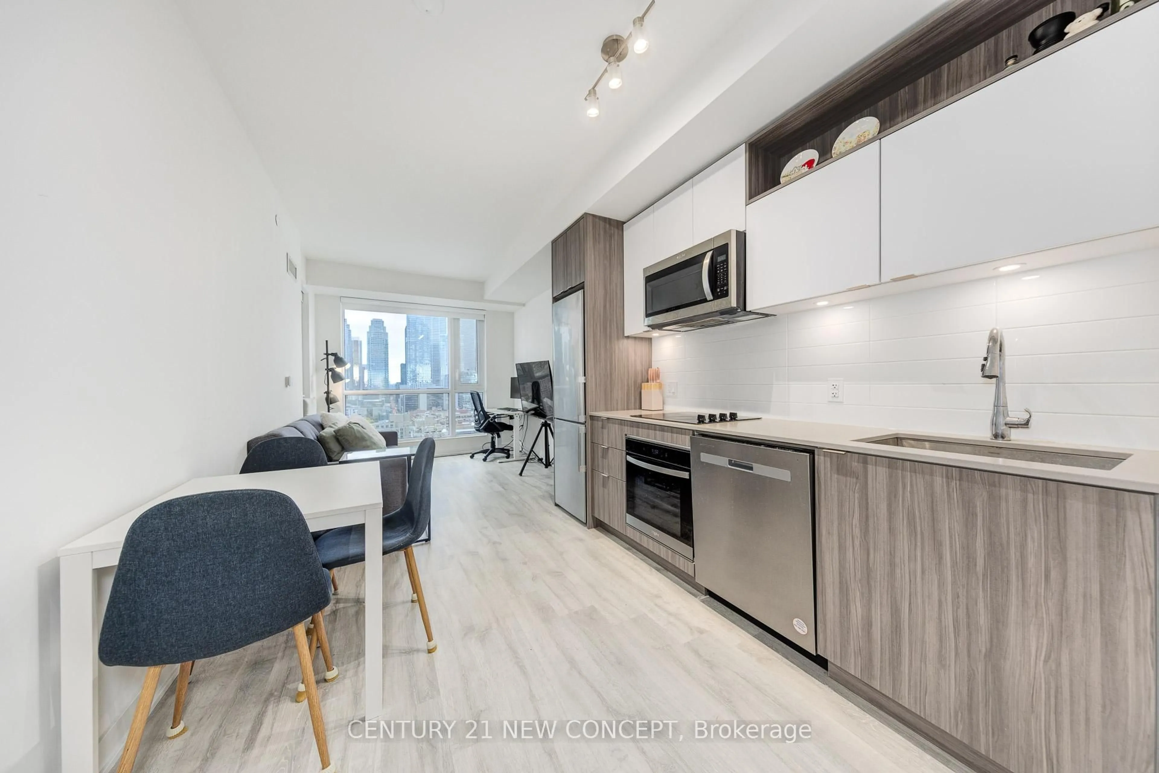 Open concept kitchen, unknown for 135 Lower Sherbourne St #2028, Toronto Ontario M5A 1Y4