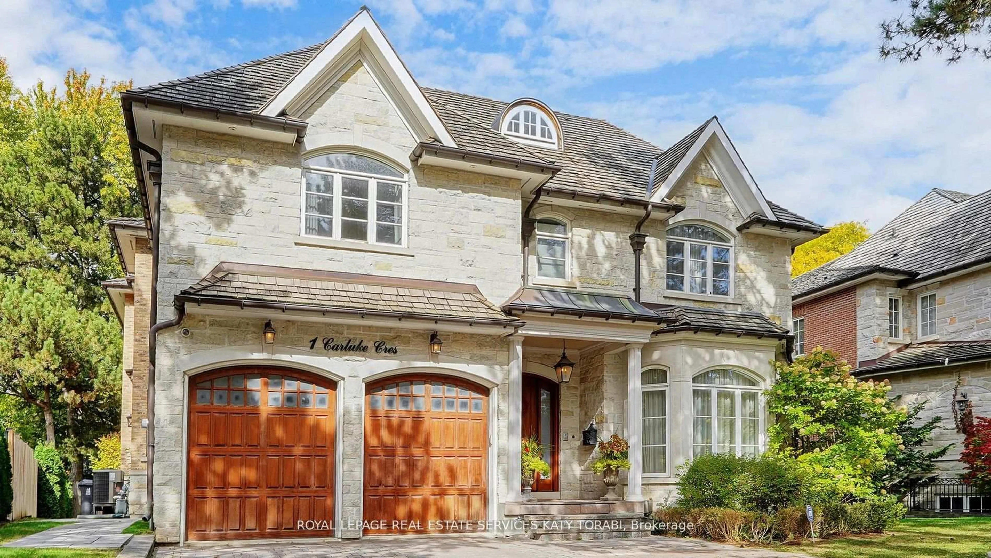 Home with brick exterior material, street for 1 Carluke Cres, Toronto Ontario M2L 2H7