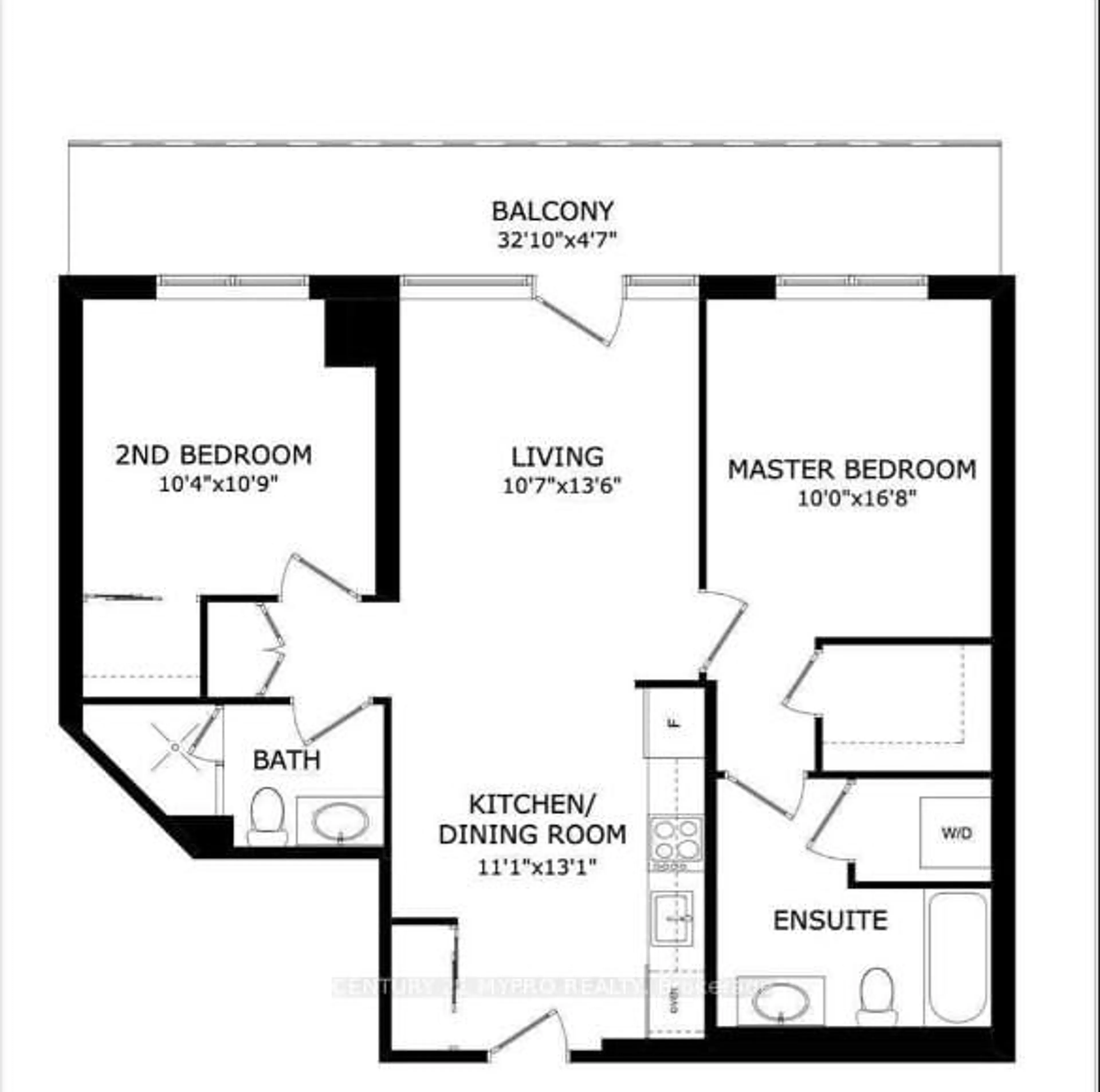Floor plan for 2 Anndale Dr #2111, Toronto Ontario M2N 2W8