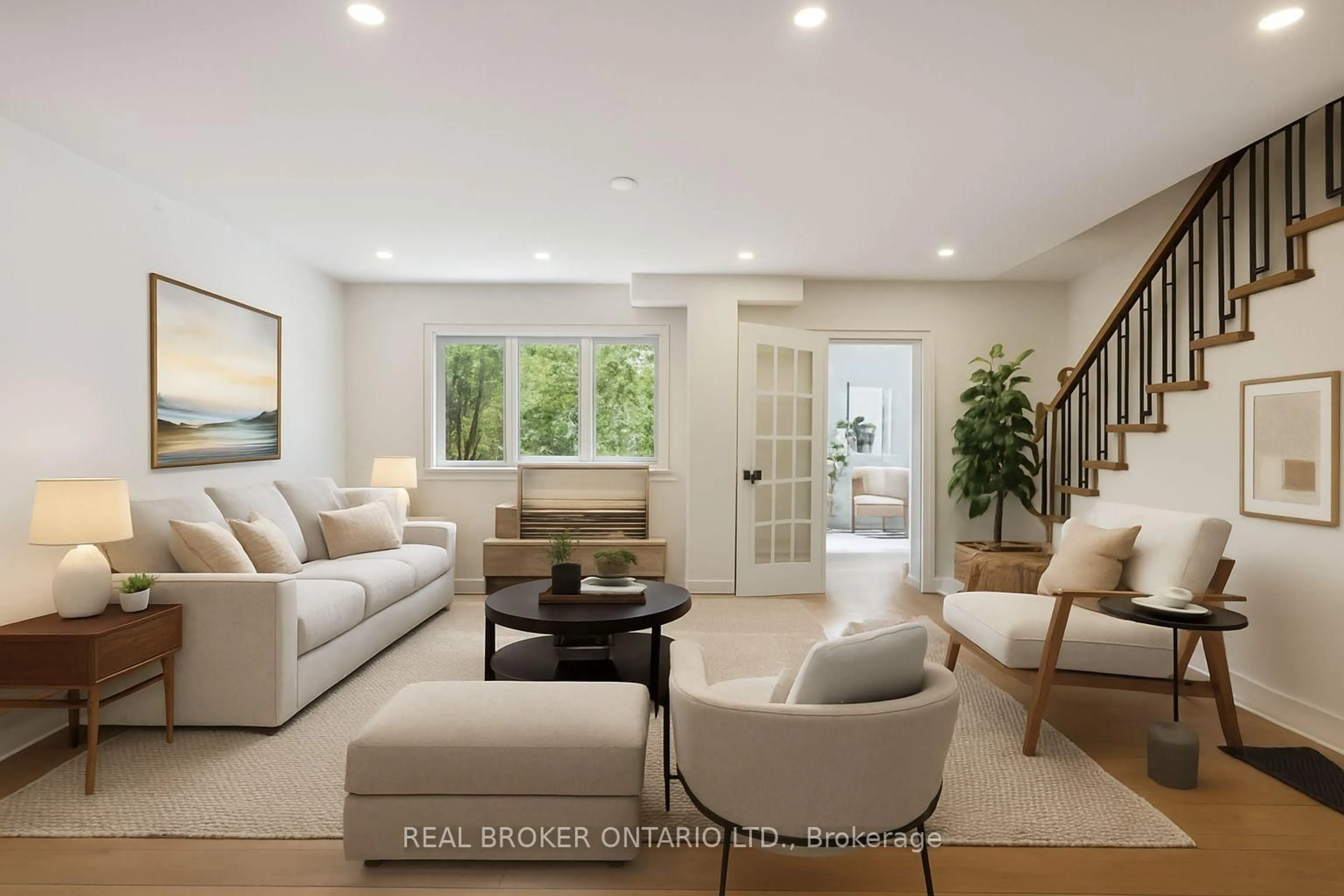 Living room with furniture, ceramic/tile floor for 658 Davenport Rd, Toronto Ontario M5R 1K9