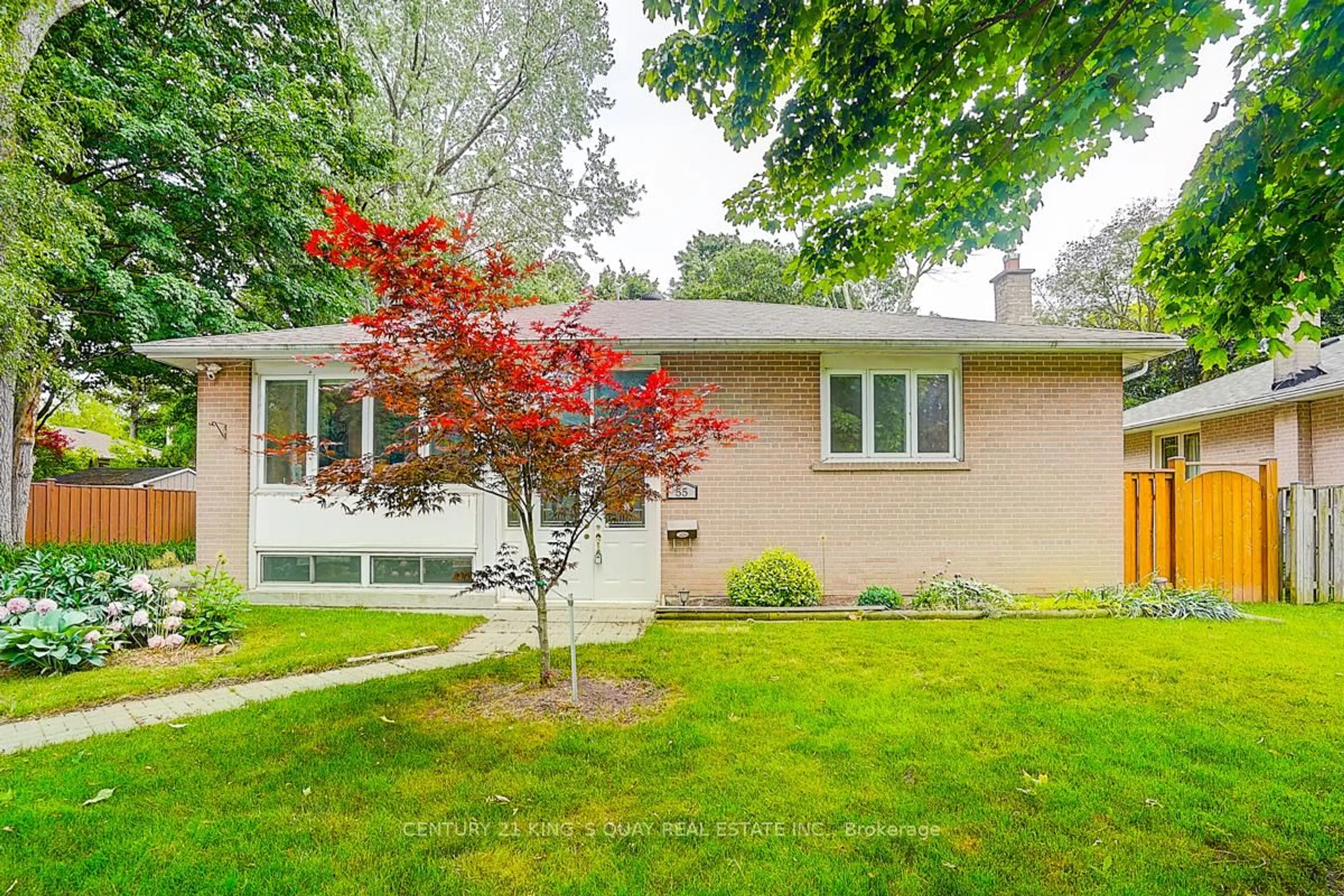 Home with brick exterior material, street for 55 Three Valleys Dr, Toronto Ontario M3A 3B6