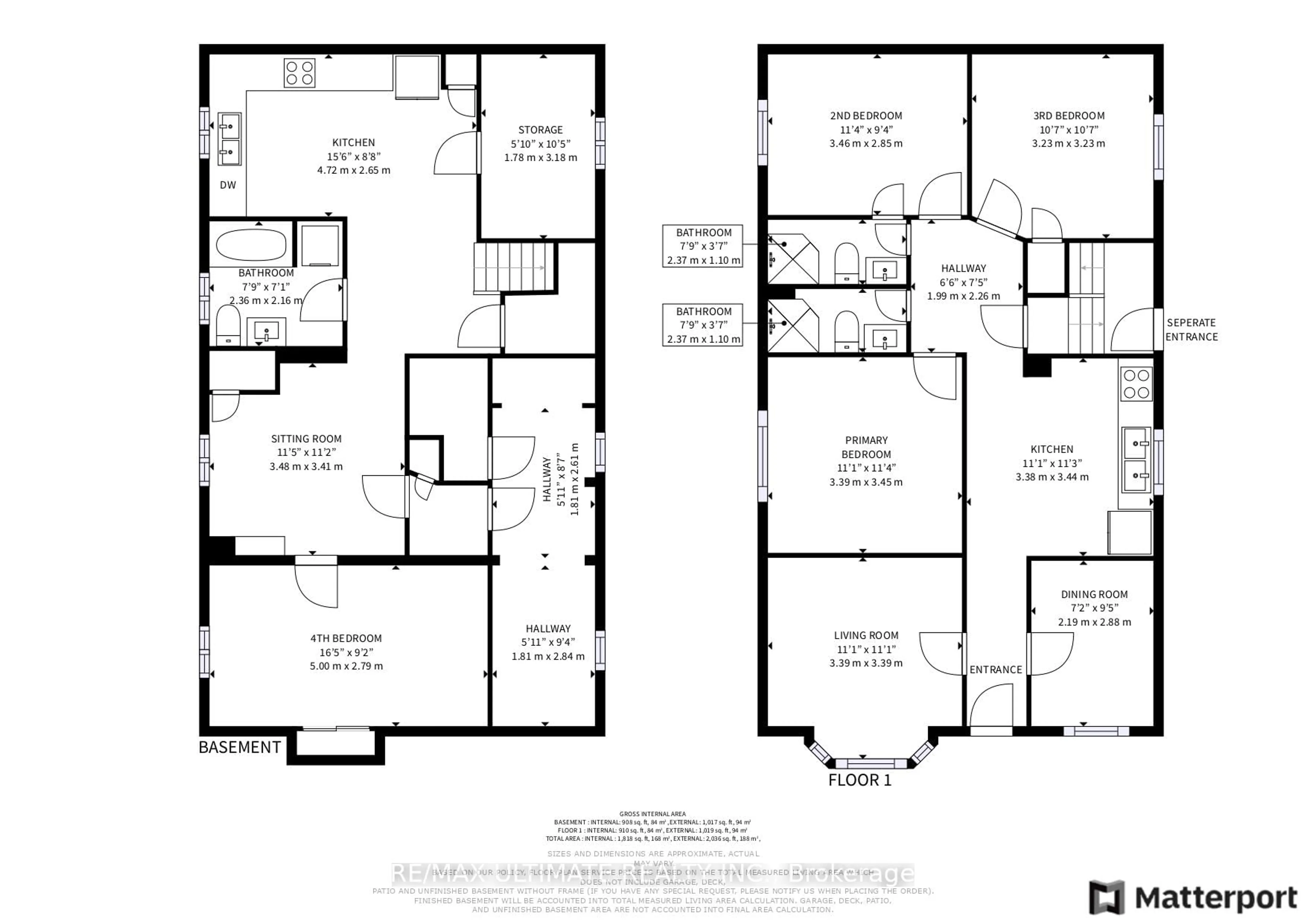 Floor plan for 42 Carr St, Toronto Ontario M5T 1B5