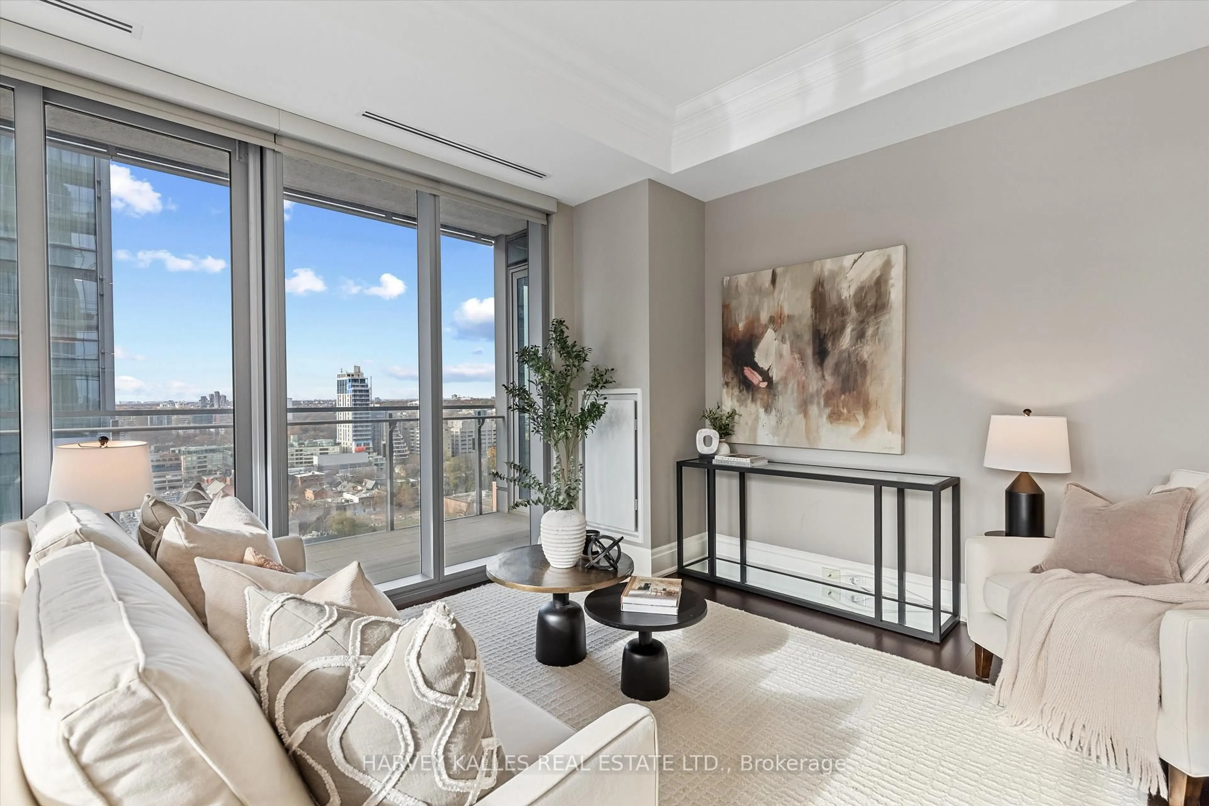 Living room with furniture, unknown for 55 Scollard St #1805, Toronto Ontario M5R 0A1