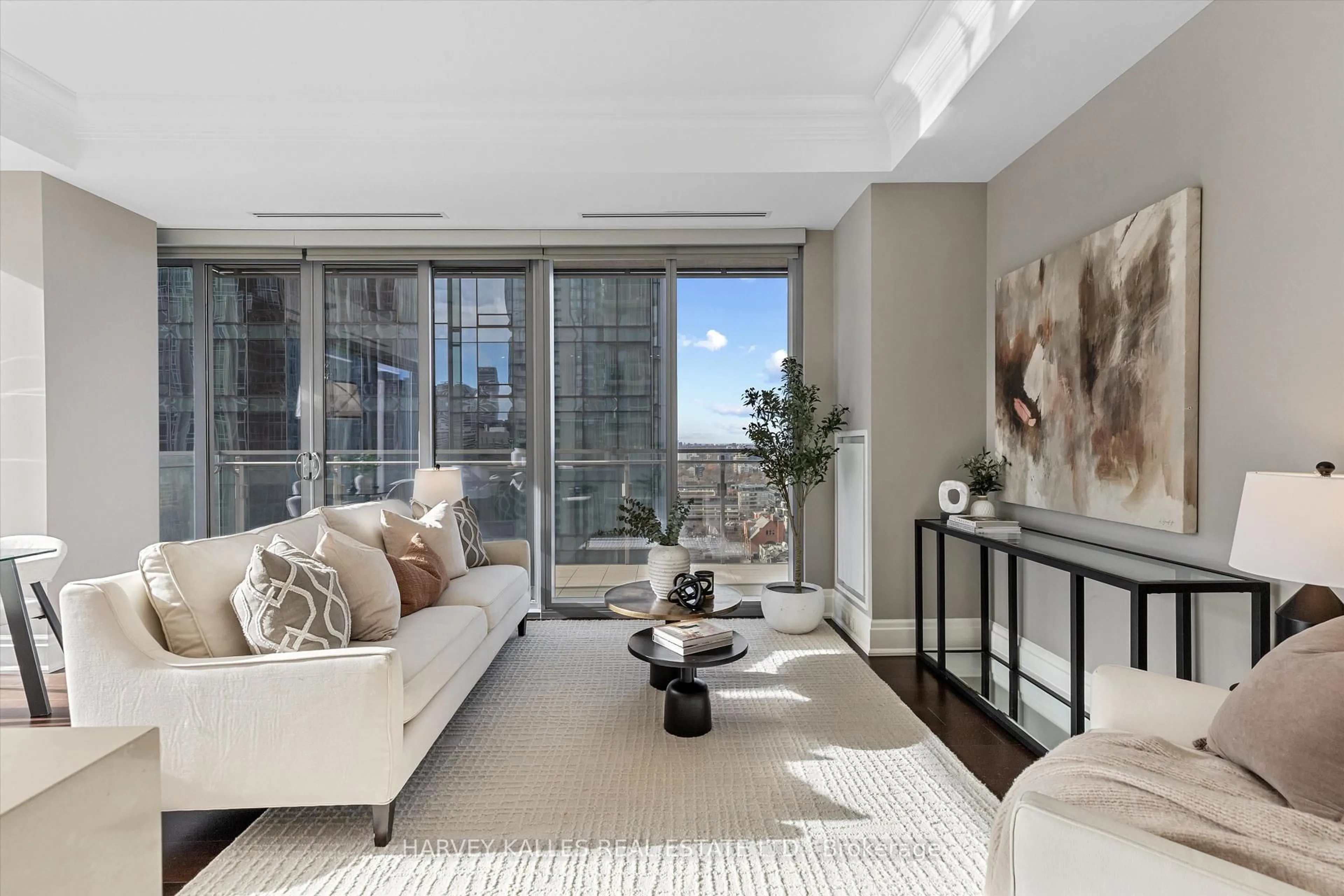 Living room with furniture, unknown for 55 Scollard St #1805, Toronto Ontario M5R 0A1