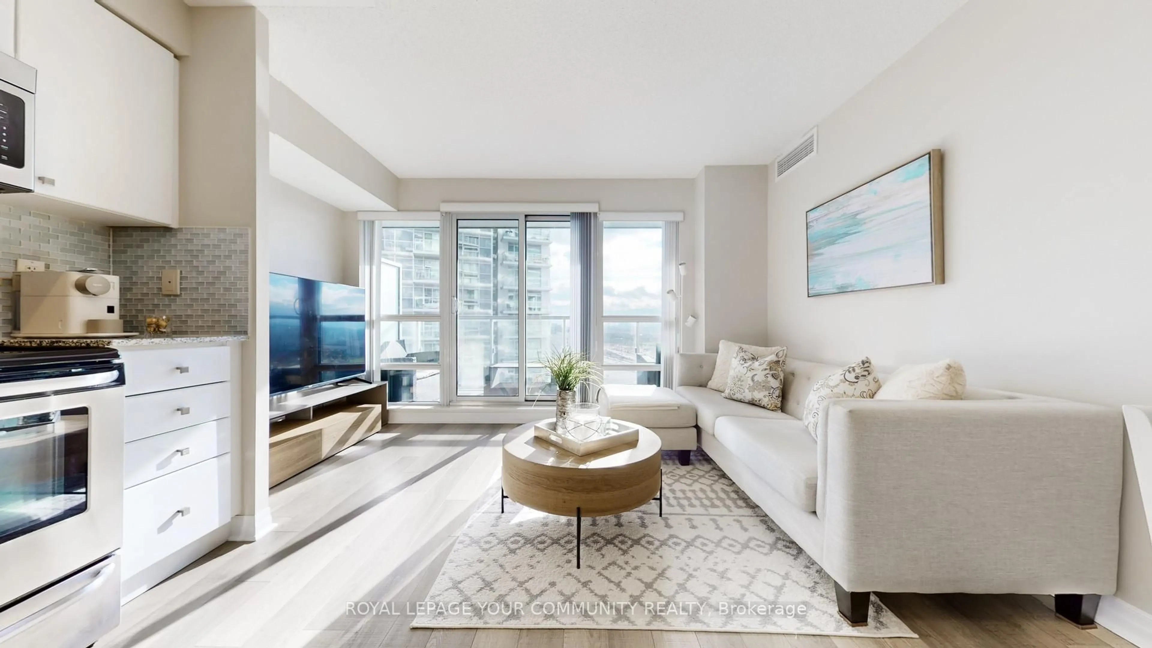 Living room with furniture, unknown for 2015 Sheppard Ave #1911, Toronto Ontario M2J 0B3