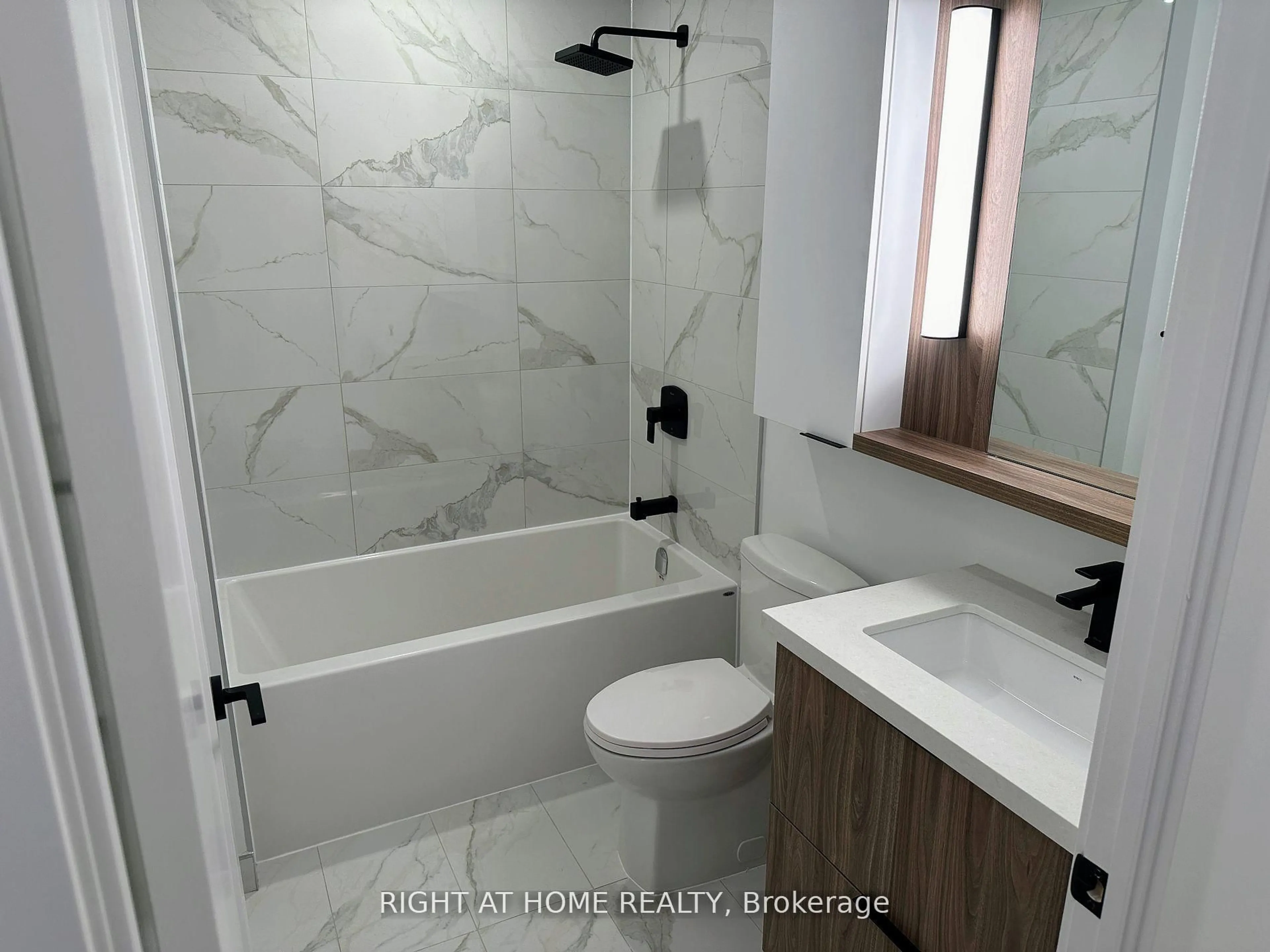 Contemporary bathroom, ceramic/tile floor for 5 Defries St #710, Toronto Ontario M5A 0W7